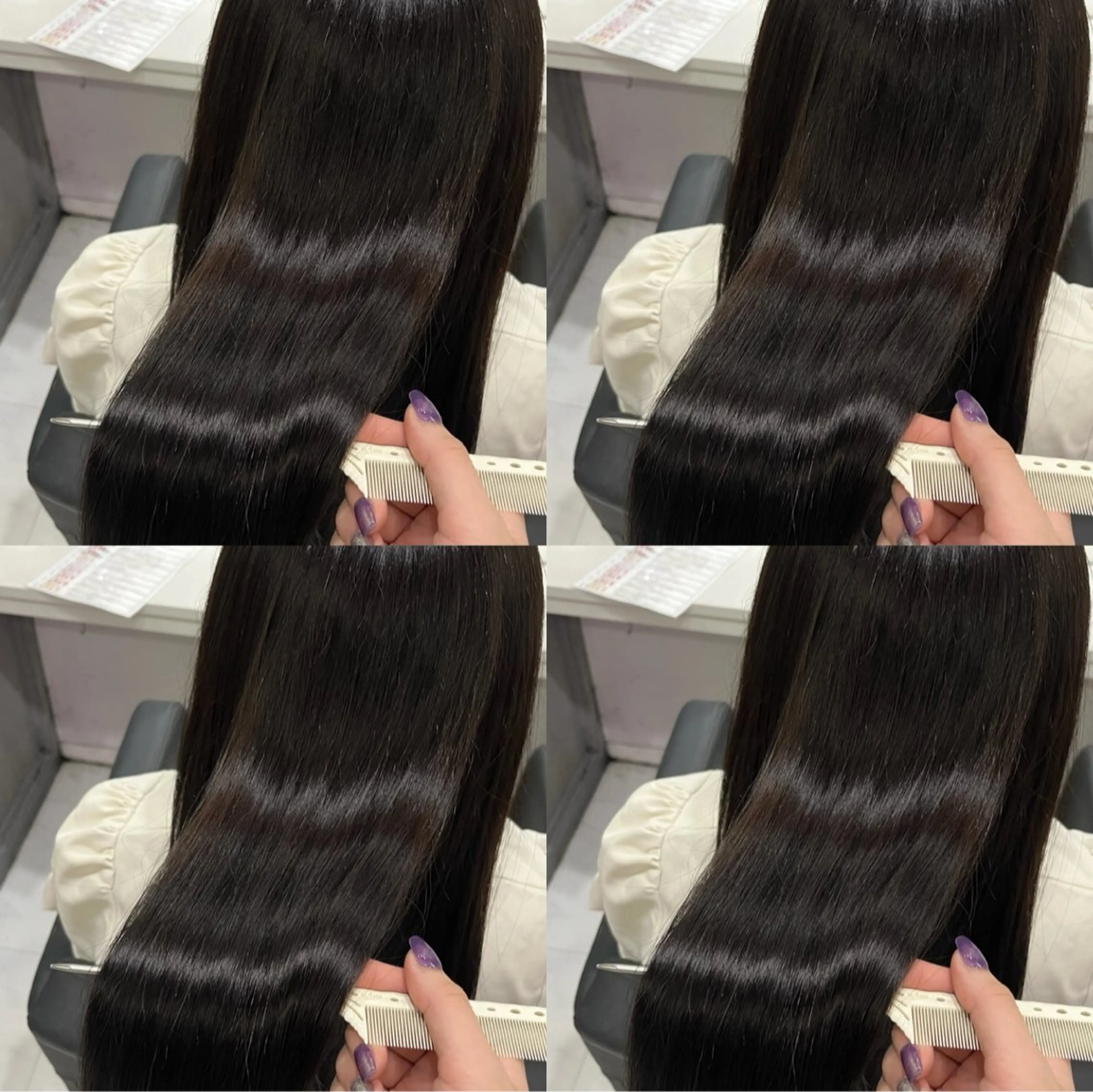 ワンカラー＋🤍Aujua4stepトリートメント🤍＋超音波アイロン✨️【ベージュ/グレージュ/オリーブ/秋葉原】の写真
