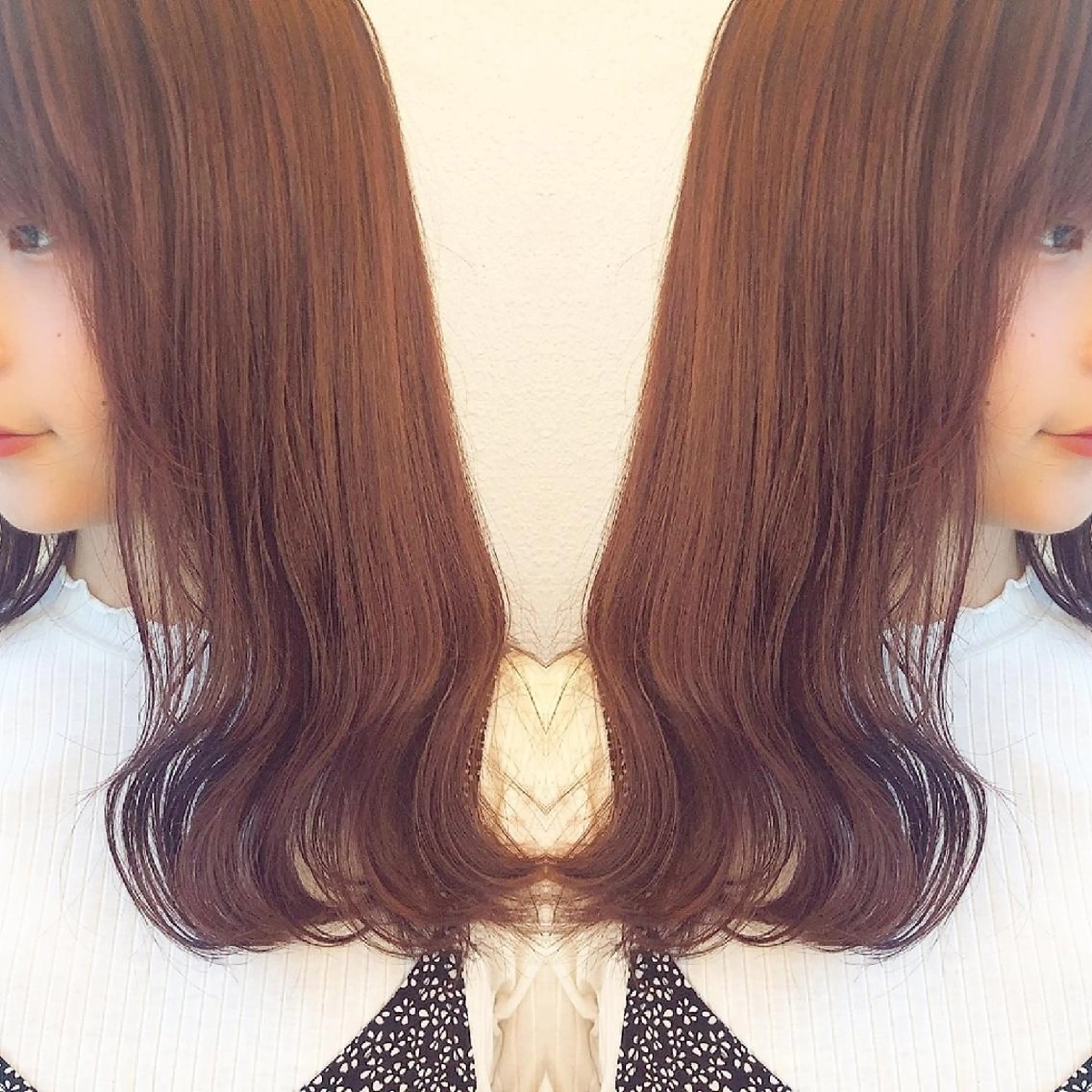 セミロング カラー ヘアアレンジ ブリーチ ケアブリーチ 竹内啓太 ボブのヘアスタイル