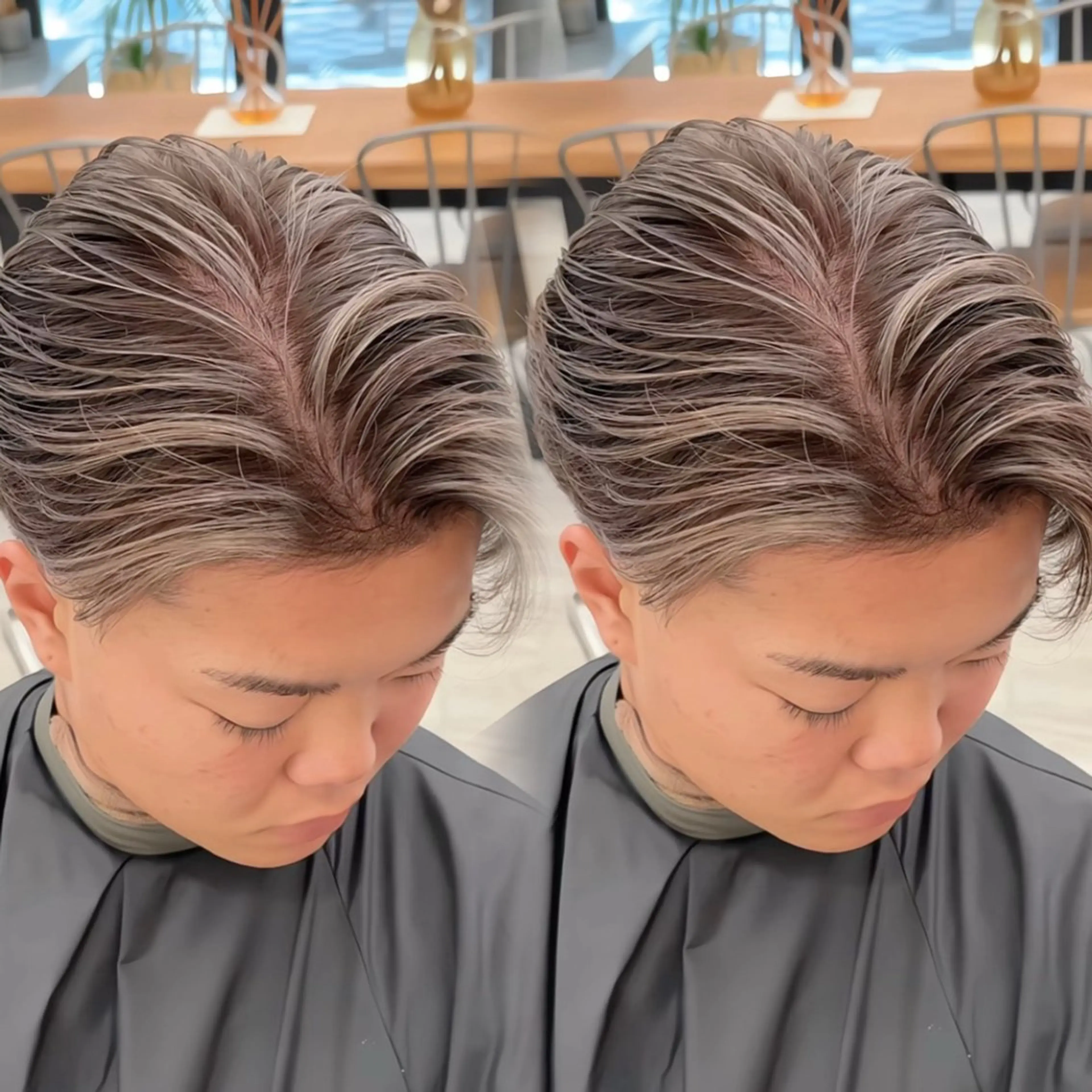 ショート カット ヘアカラー 🇺🇸ルミナ🔥 海外ハイライトのヘアスタイル