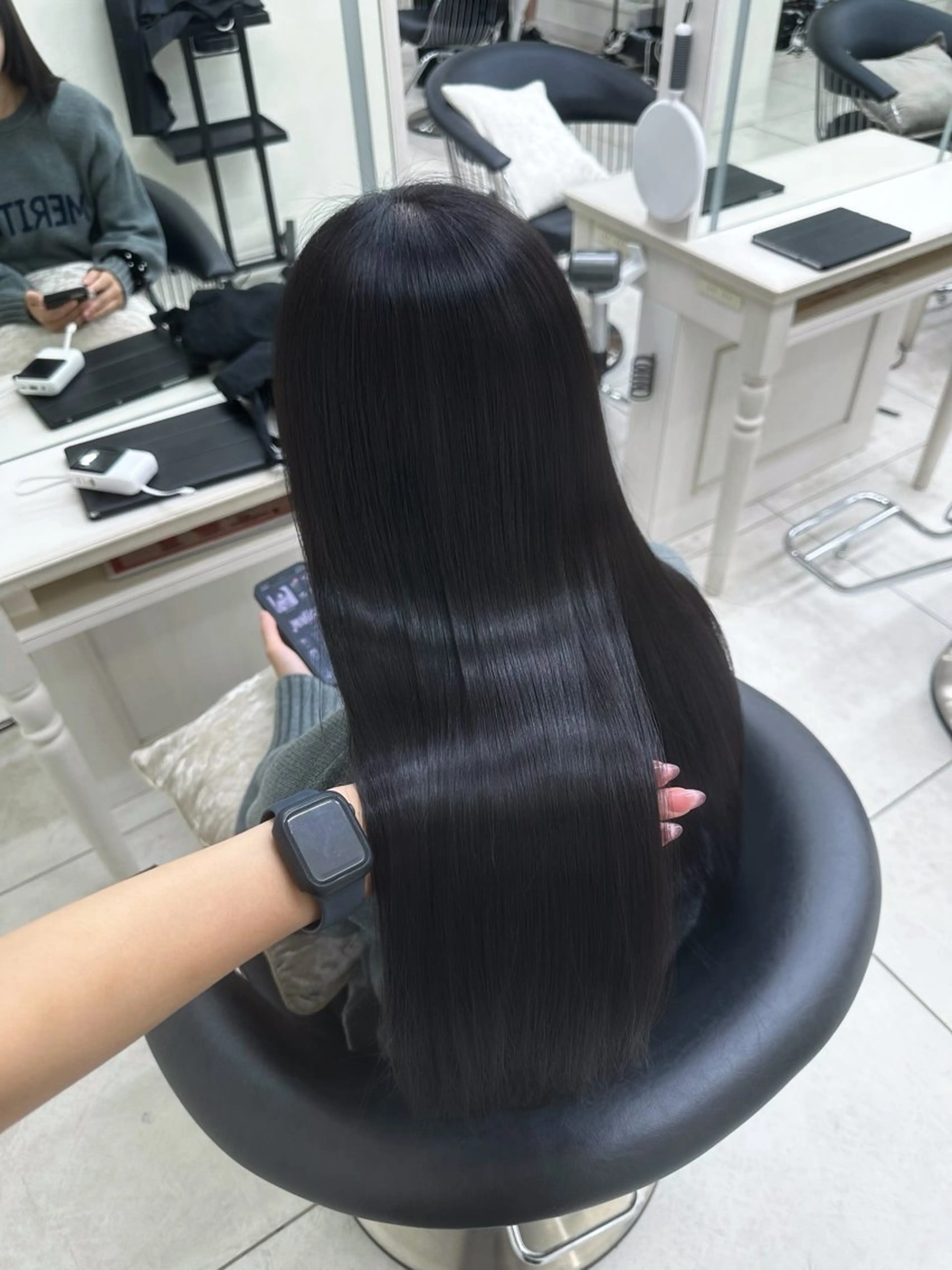 【乾かしただけで艶髪に🫧】ナチュラルストレート+高保湿2steptreatment🪄の写真