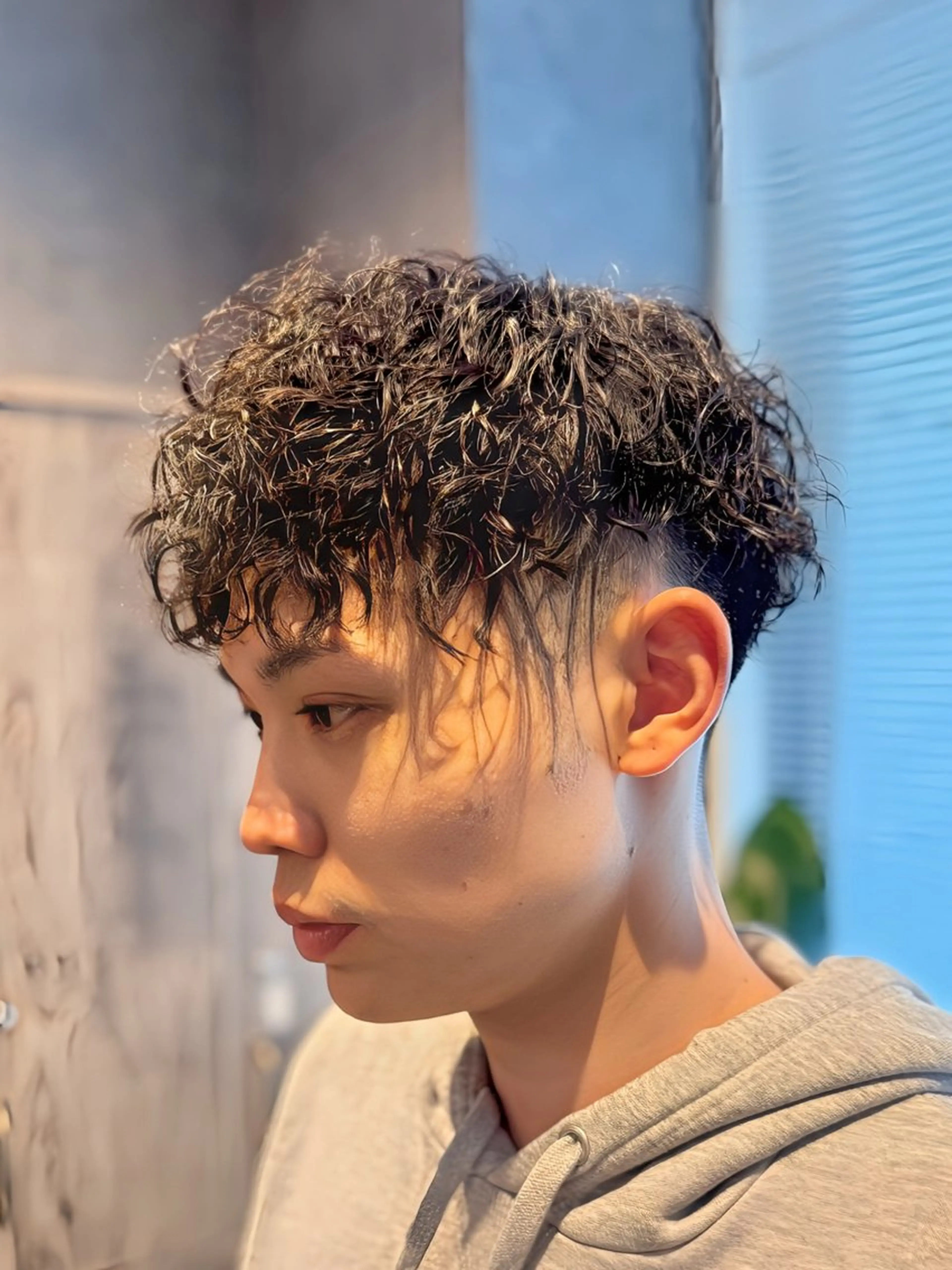 ショート パーマ メンズ 【chic】天神 メンズmasashiのヘアスタイル