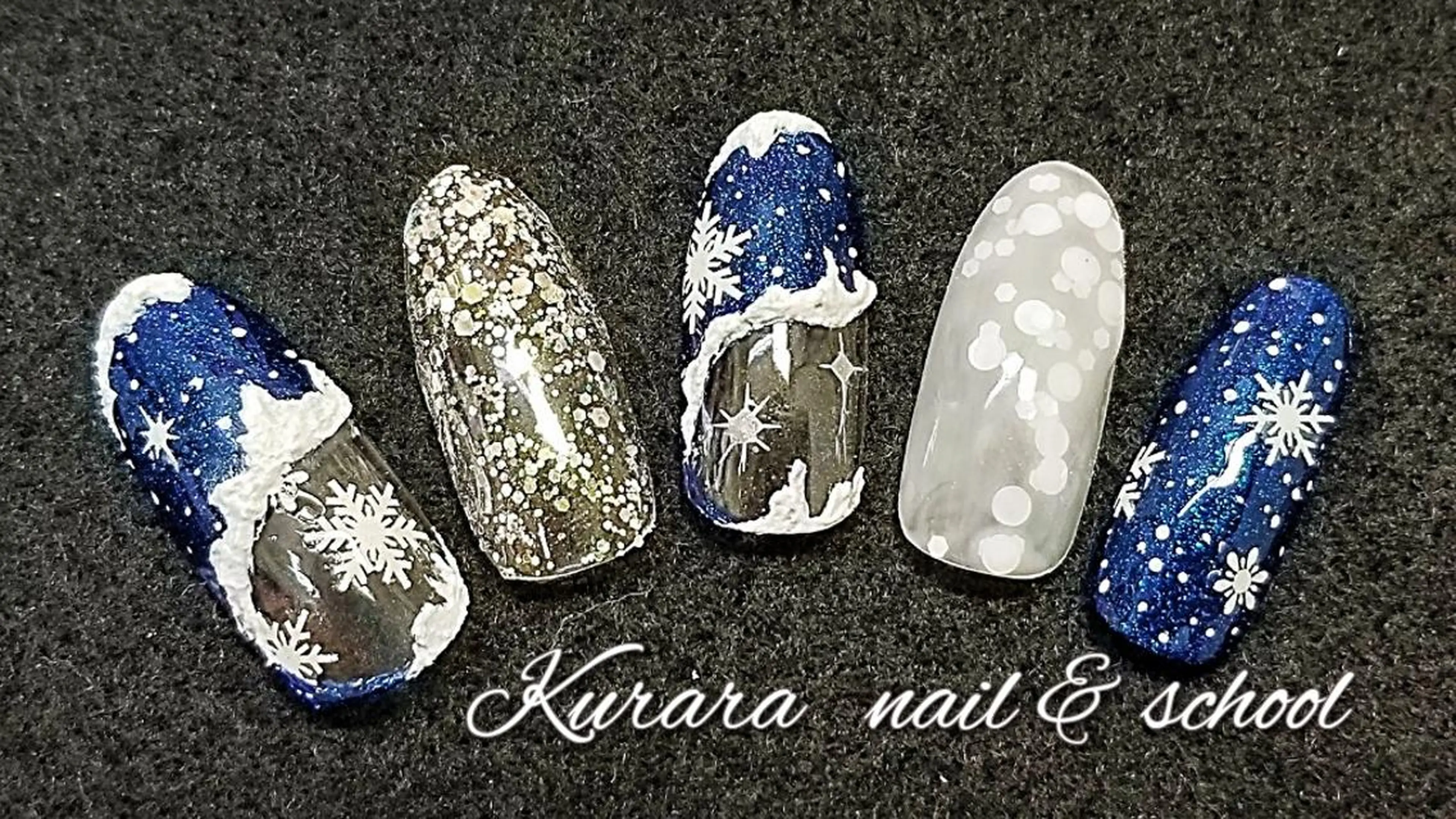 ネイル 冬ネイル Kurara Sawadaのネイルデザイン