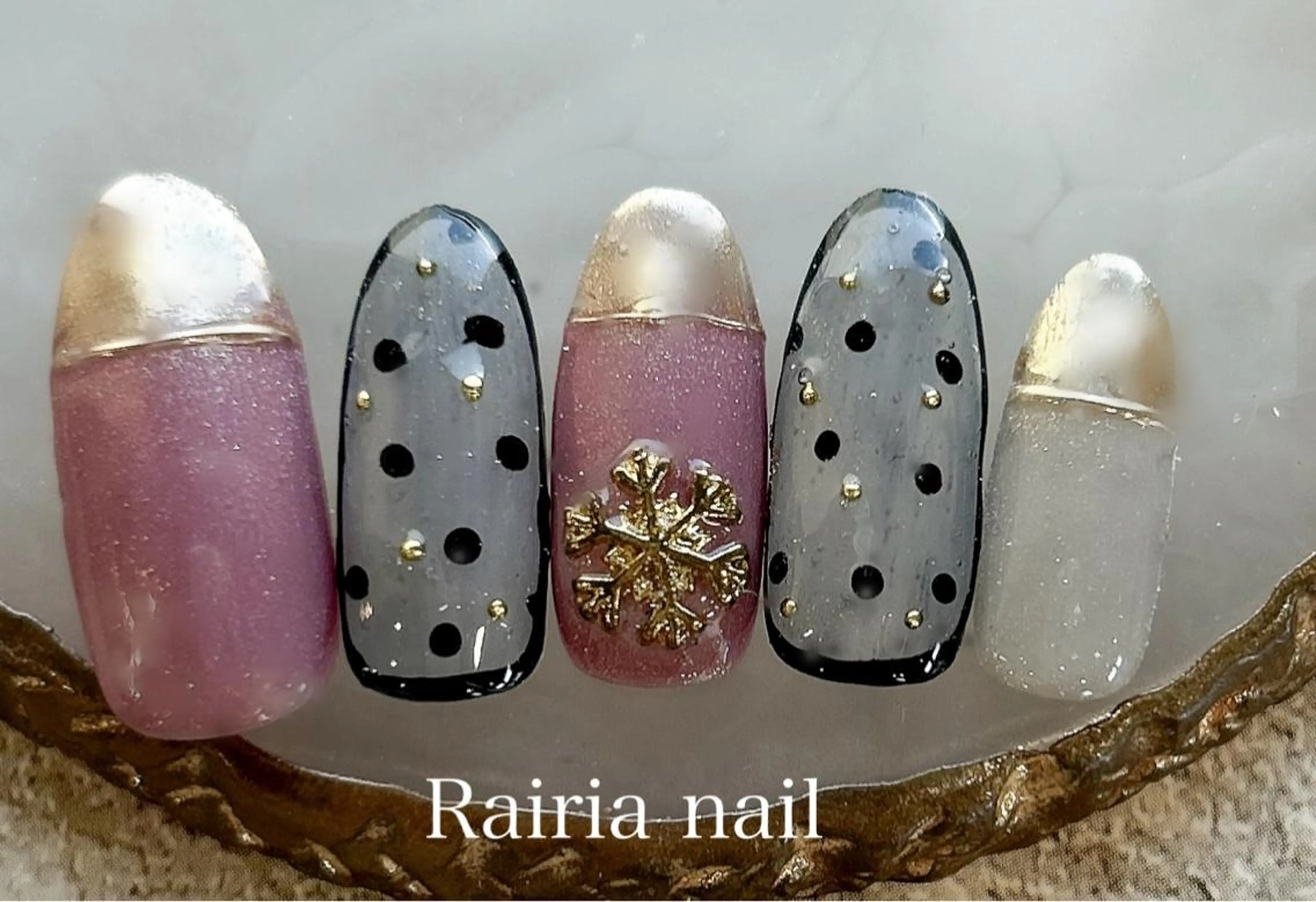 ネイル アートネイル カジュアル フットネイル ジェルネイル キラキラネイル Rairia nail本八幡店のネイルデザイン