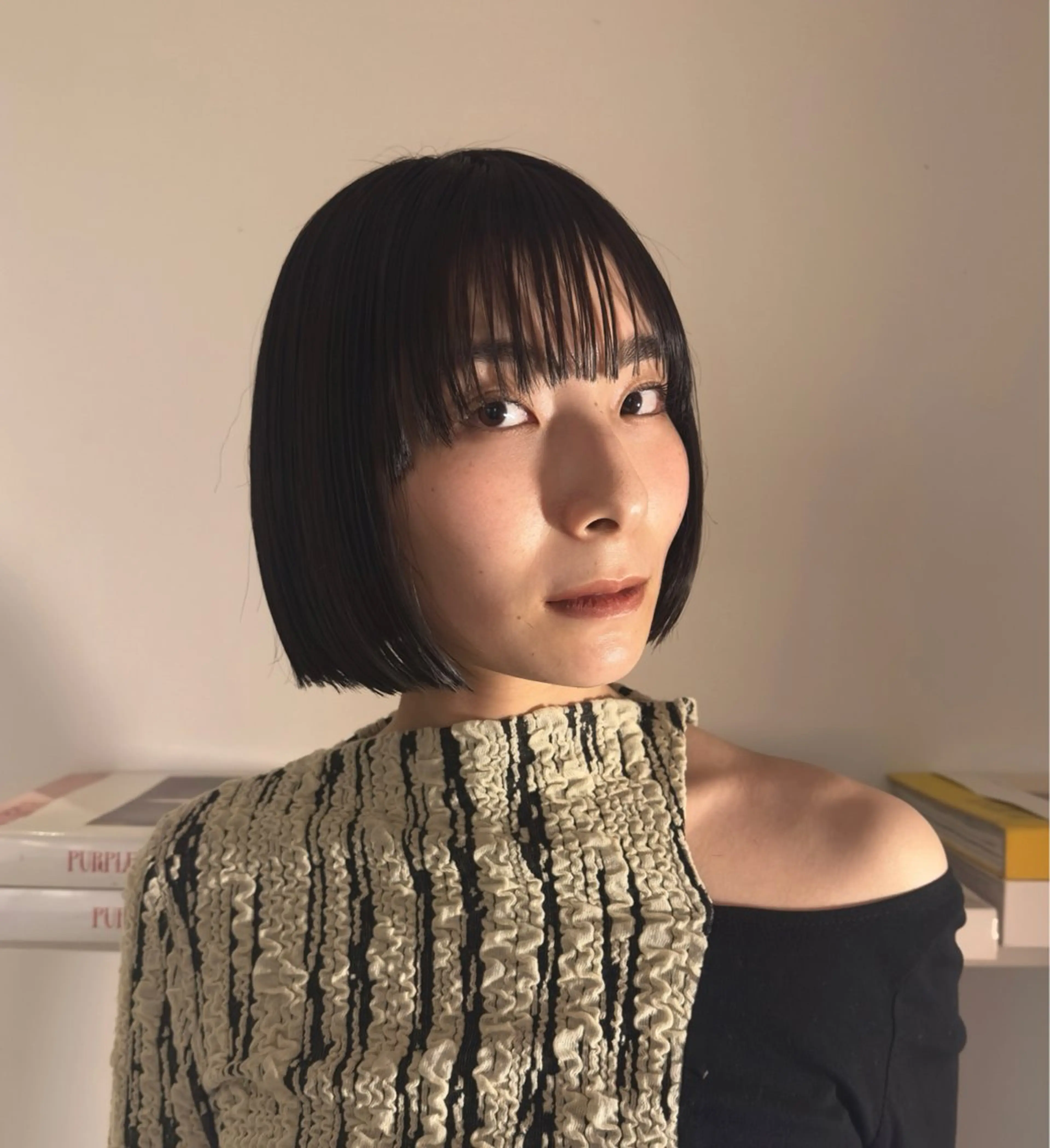 ミディアム ボブ カット ヘアカラー 今泉/KAI🦓艶髪 ボブ/ミニボブのヘアスタイル