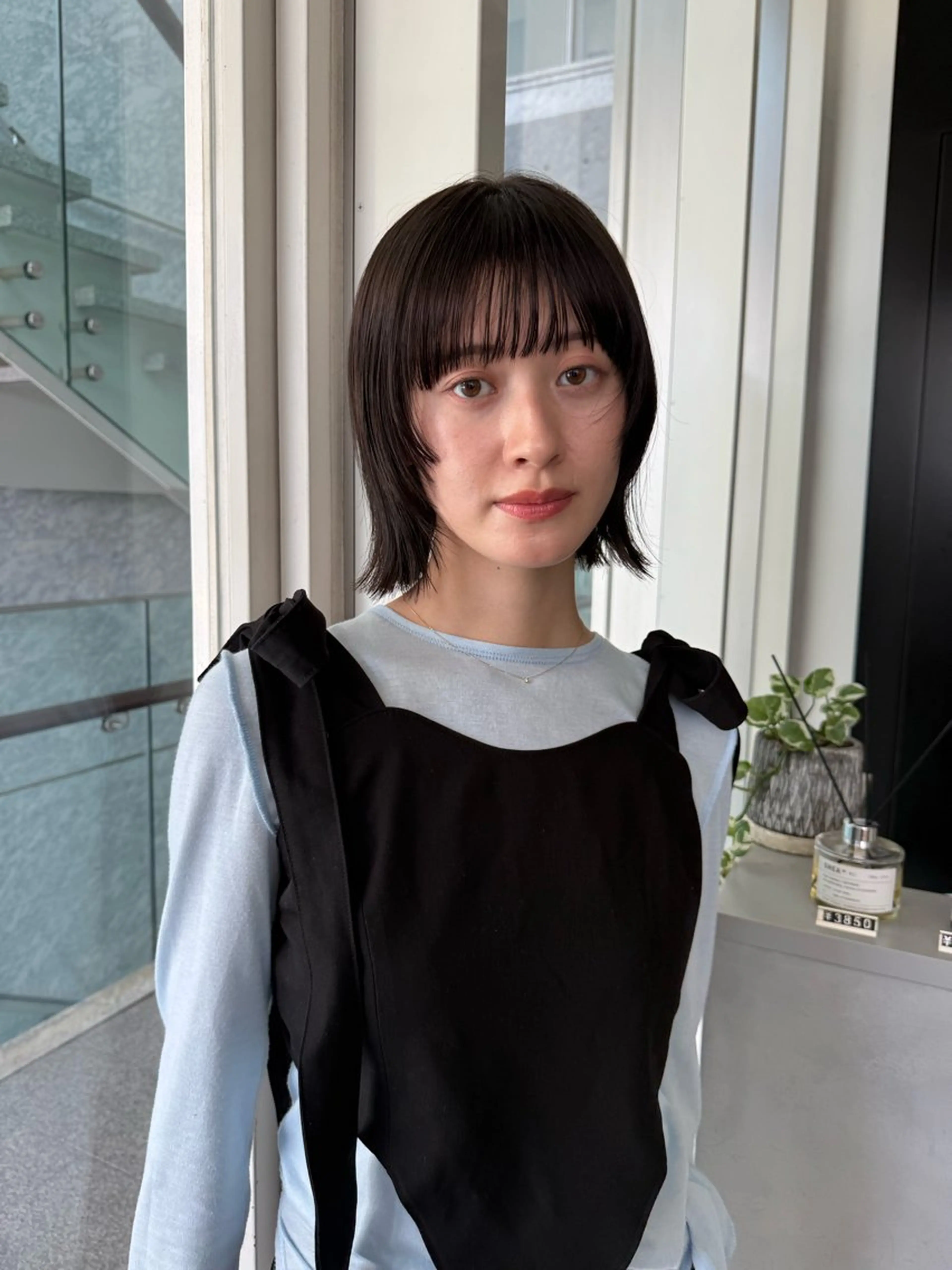 ミディアム 顔まわりレイヤー 顔周りカット レイヤーカット 表参道SHEA Am i／ロングレイヤーのヘアスタイル