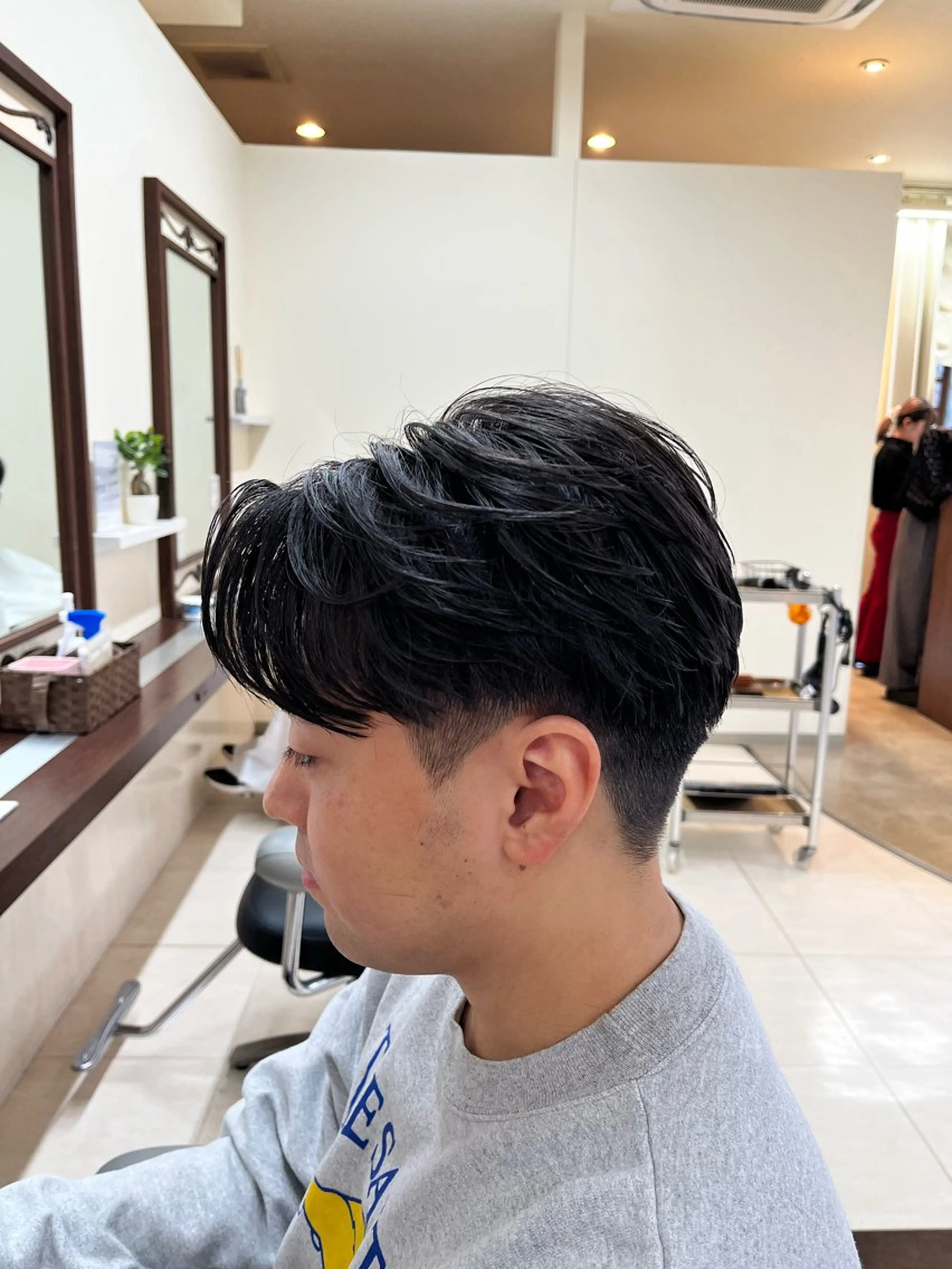 ショート パーマ メンズ メンズパーマ ニュアンスパーマ カット パーマ ヘアセット AROH  men's cut&men's perm 船橋店所属・🧊メンズ特化🧊 高木航希のヘアスタイル