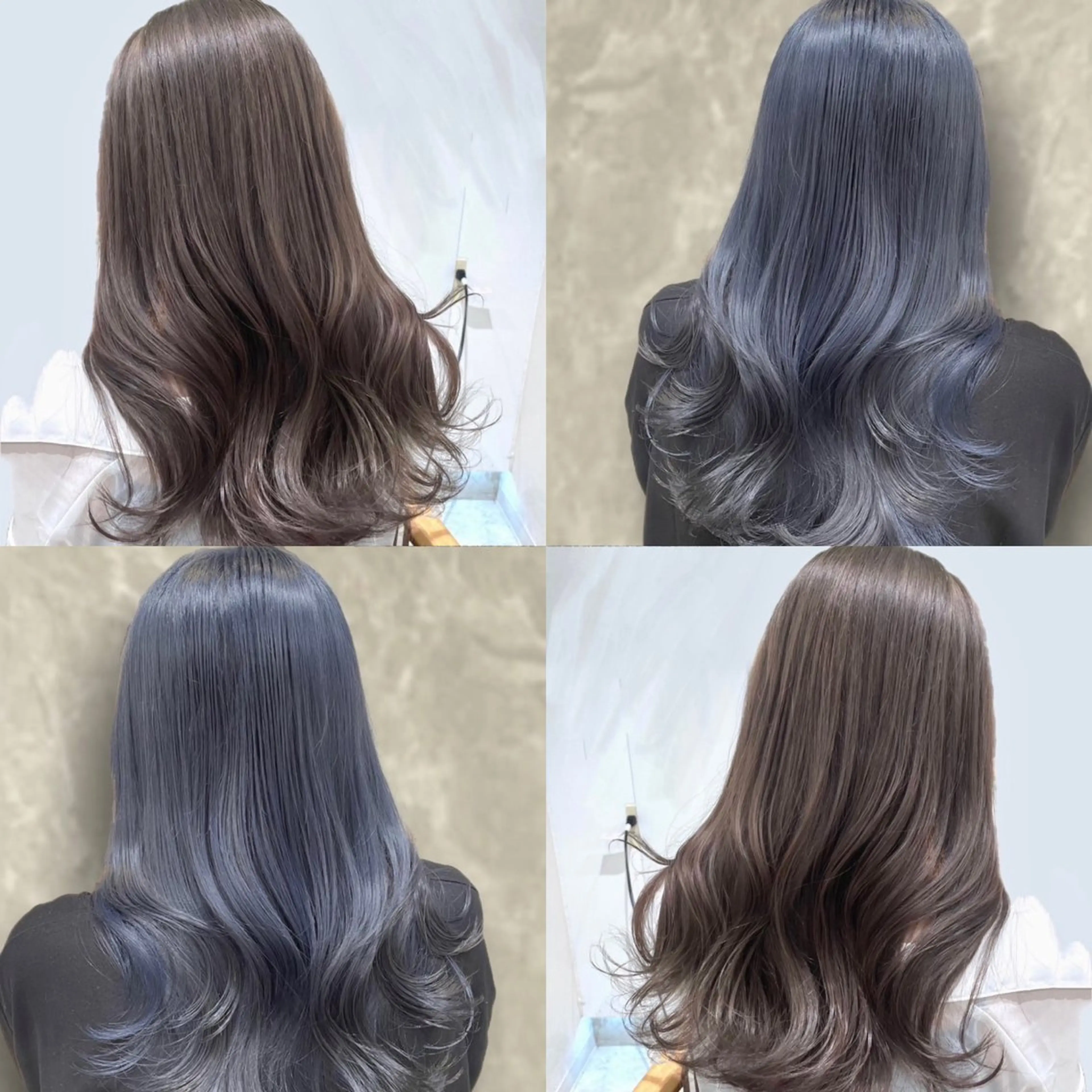 セミロング カラー ヘアカラー ブリーチなしレイヤー 髪質改善/韓国ヘアのヘアスタイル
