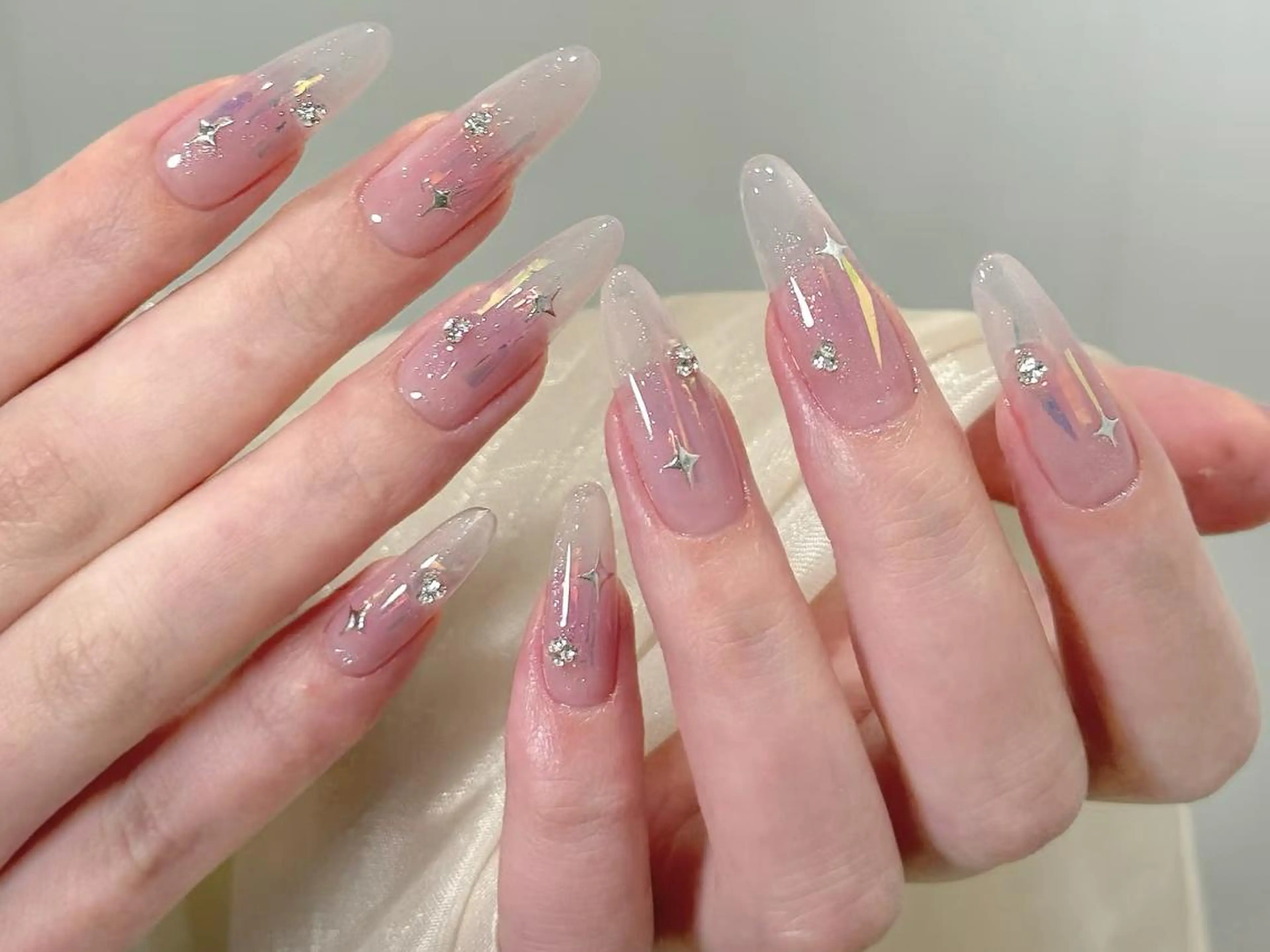 ネイル ☁️Minmin Tsuki💙🩵のネイルデザイン