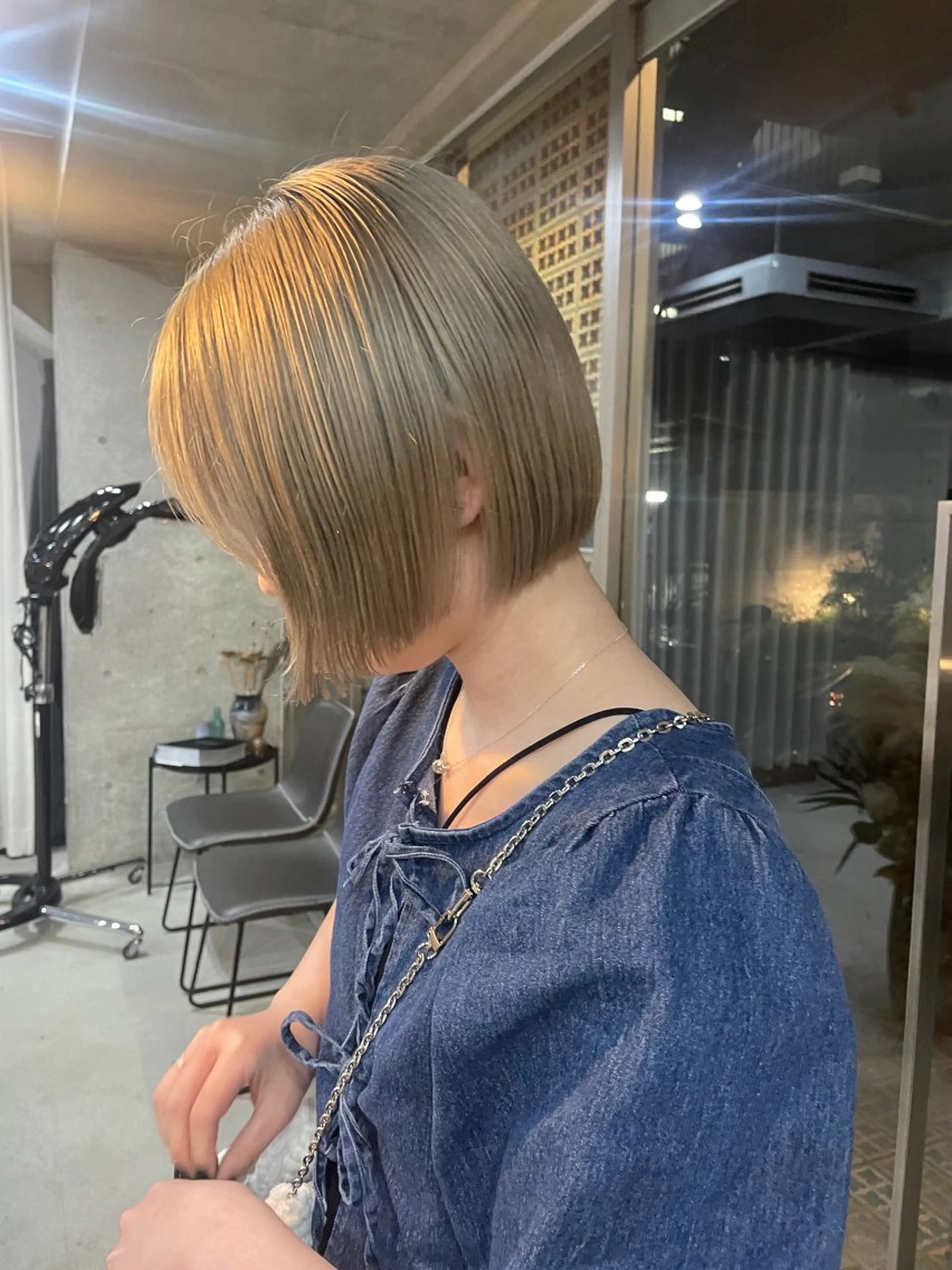 ミディアム カラー メンズカット ・パーマのヘアスタイル
