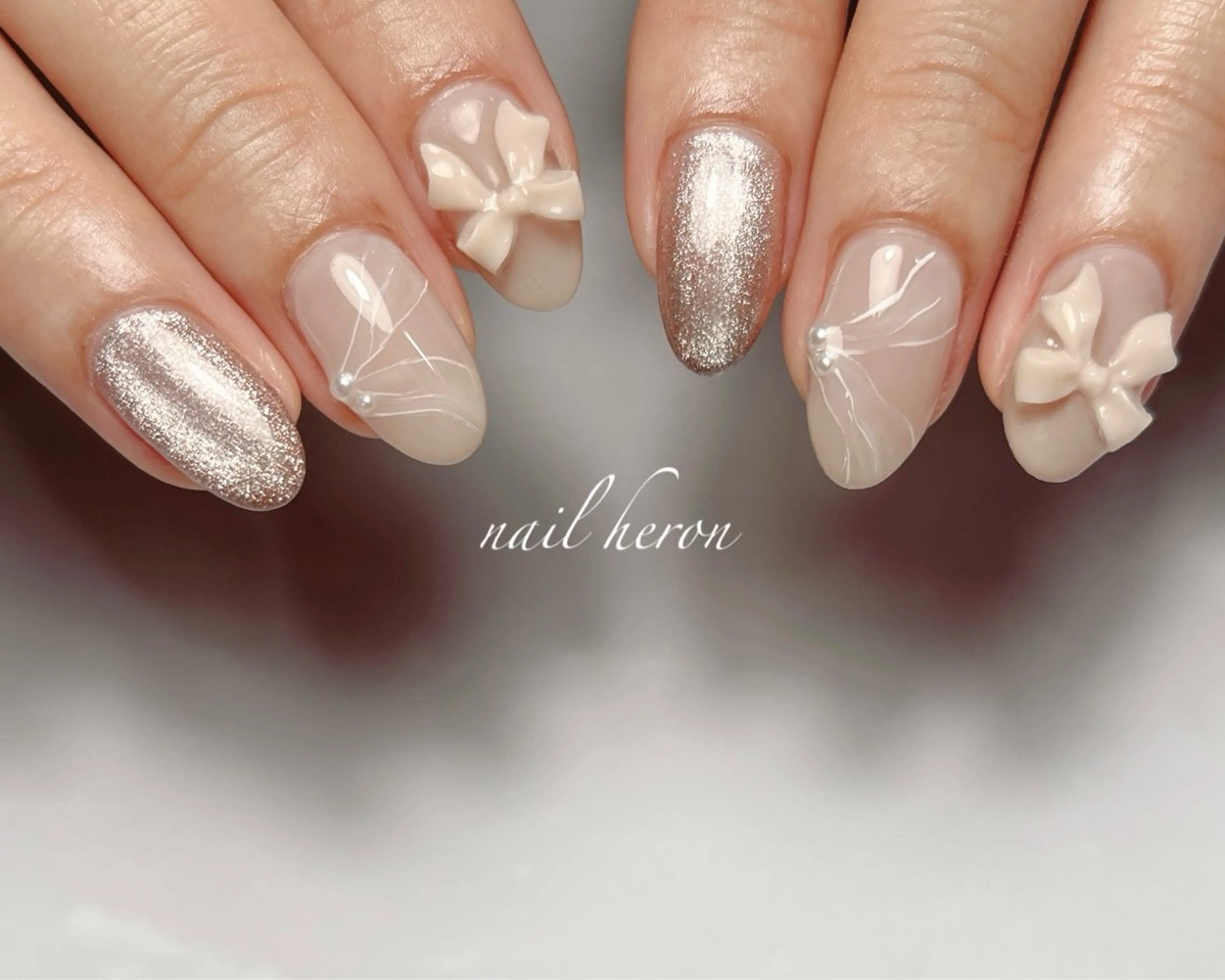 ネイル リボン ハンドネイル nail heron所属・saki_ nail heronのその他イメージ