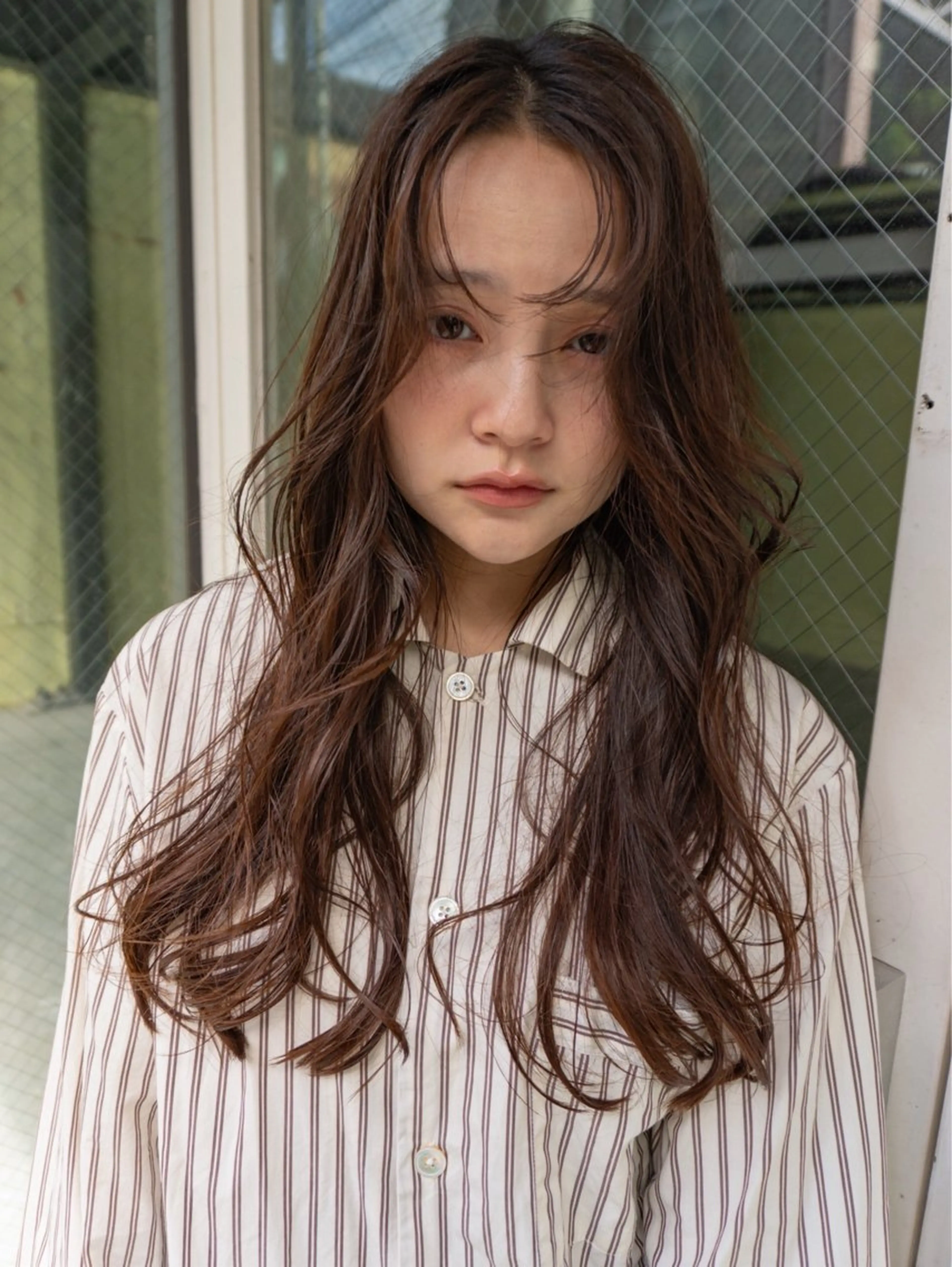 ロング レイヤー／ボブ ケアカラー／ヒナノのヘアスタイル