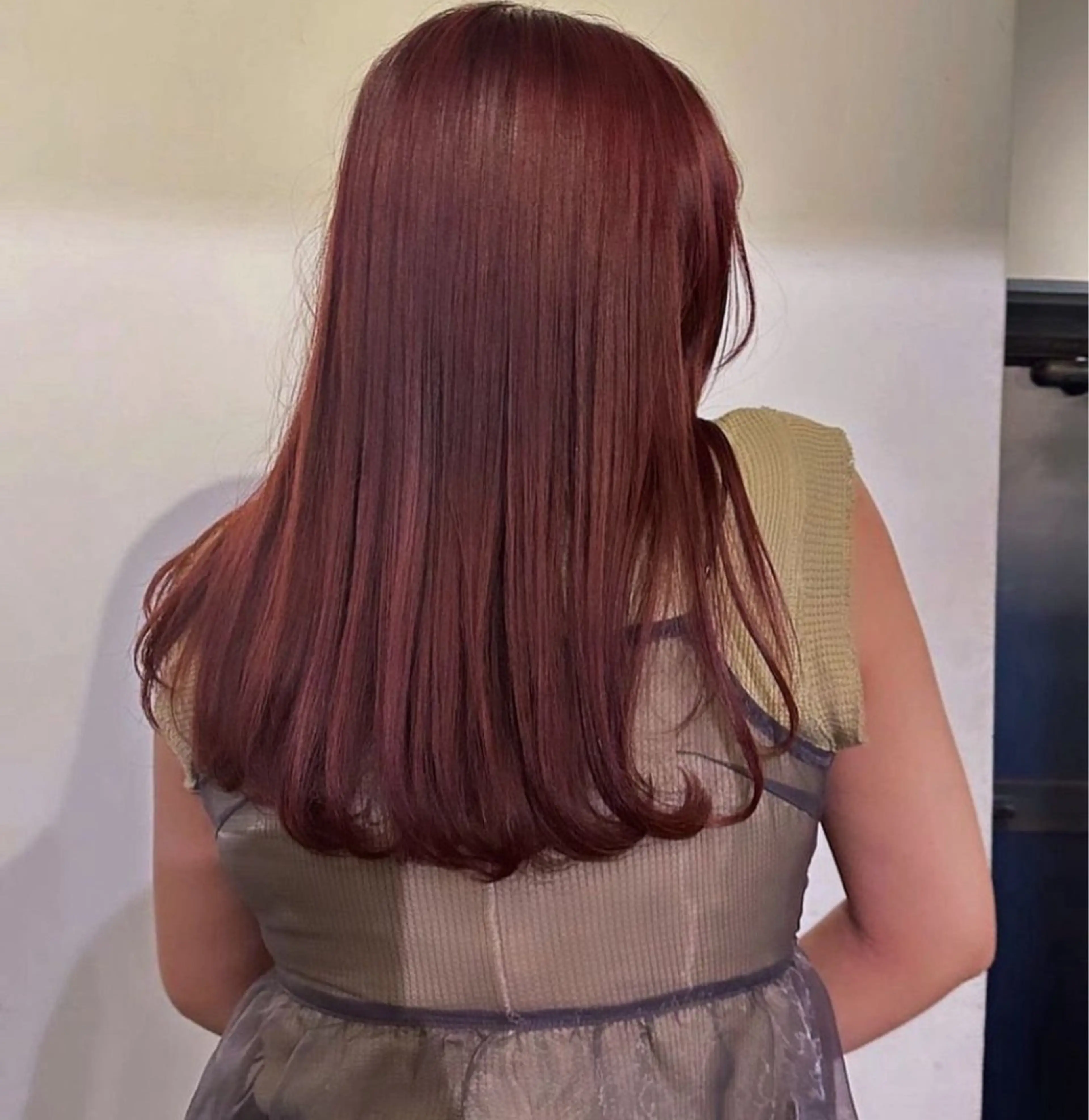 セミロング カラー ブリーチ ブリーチなしカラー ピンクカラー 髪質改善🤍ボブ🤍 ARC＋代官山/りこのヘアスタイル