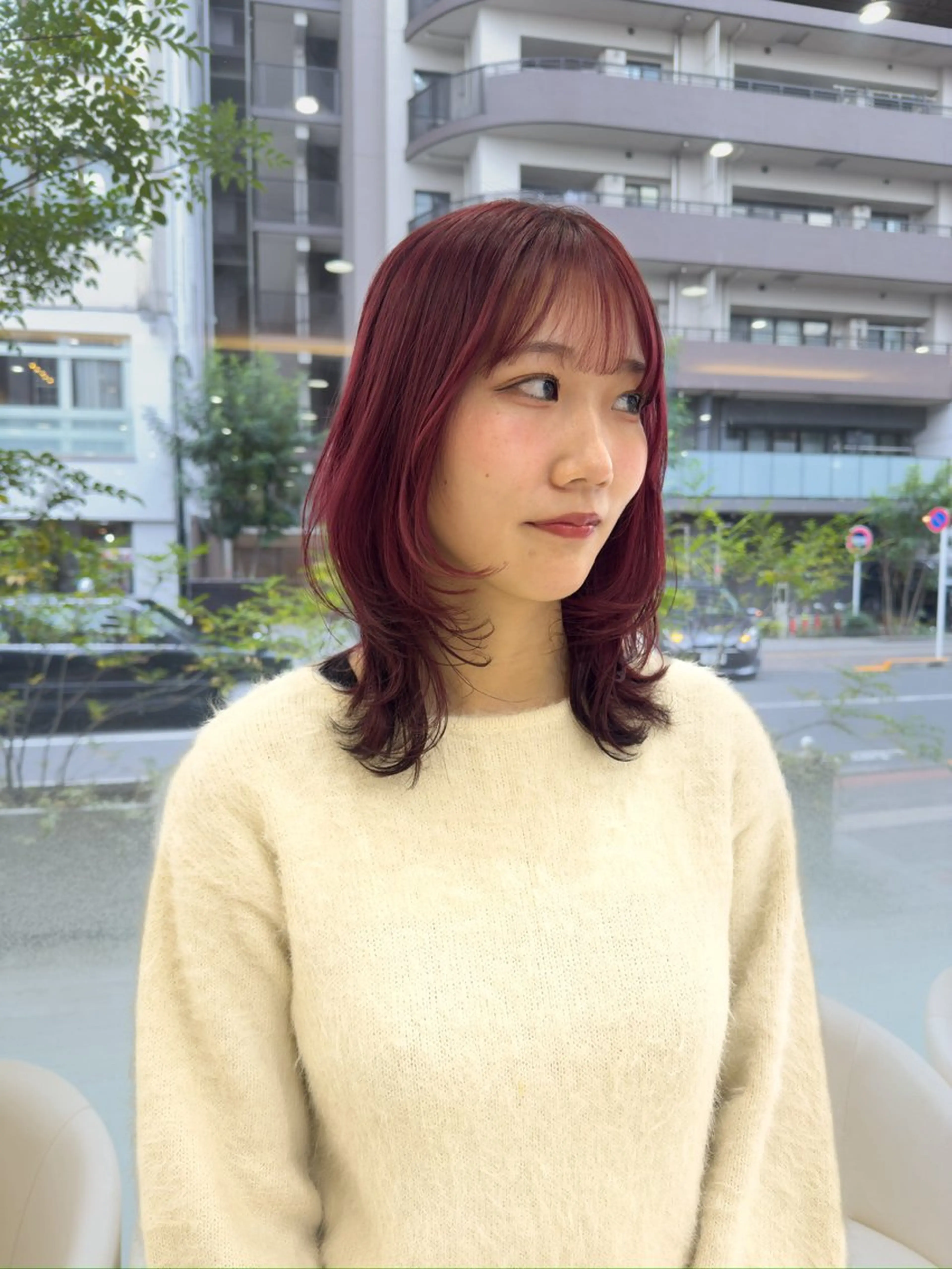 ミディアム カラー カット ヘアカラー Seeknext // Rukaのヘアスタイル