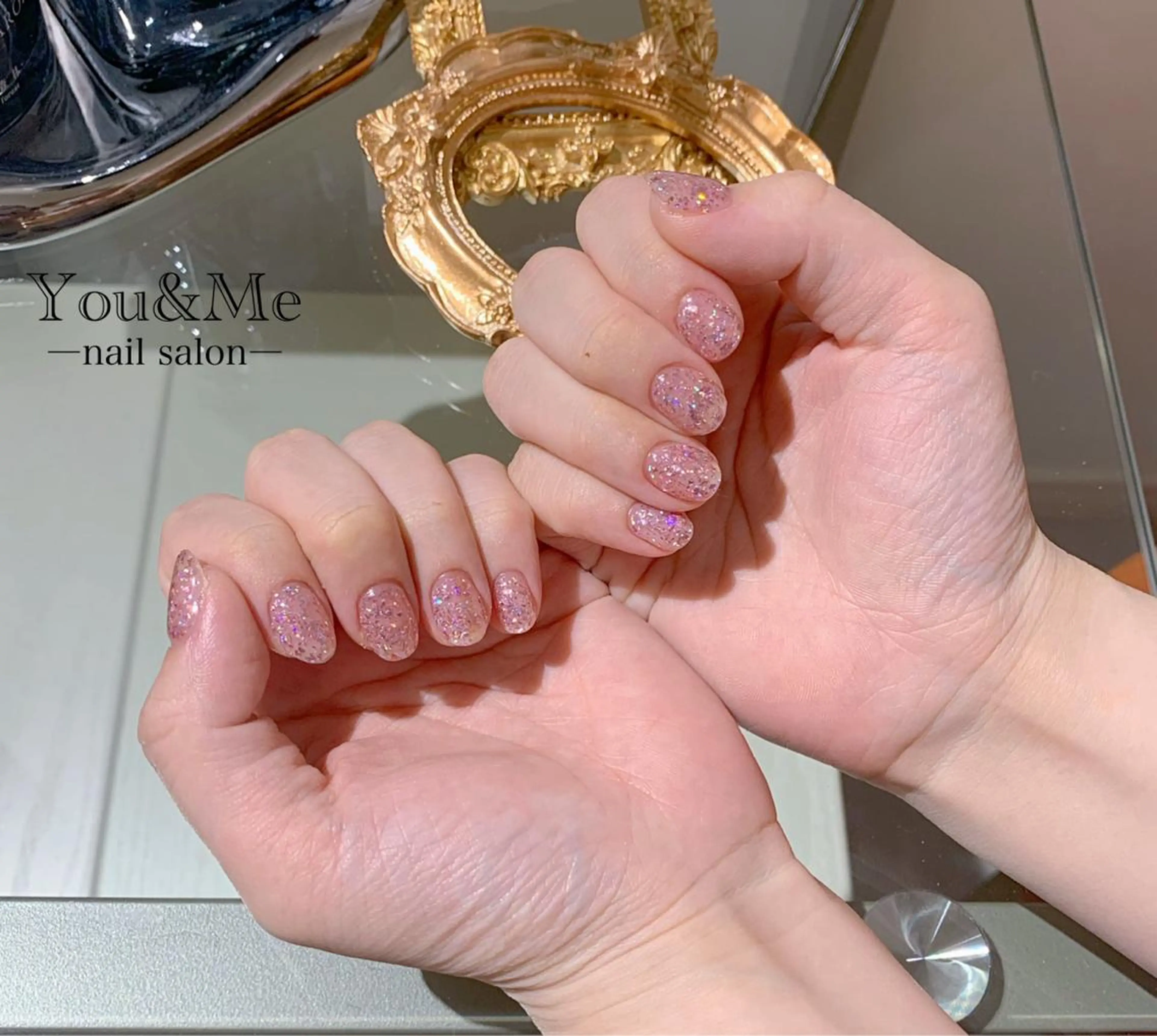 ネイル ラメ(グリッター) ワンカラーネイル WISTERIA kozueのネイルデザイン