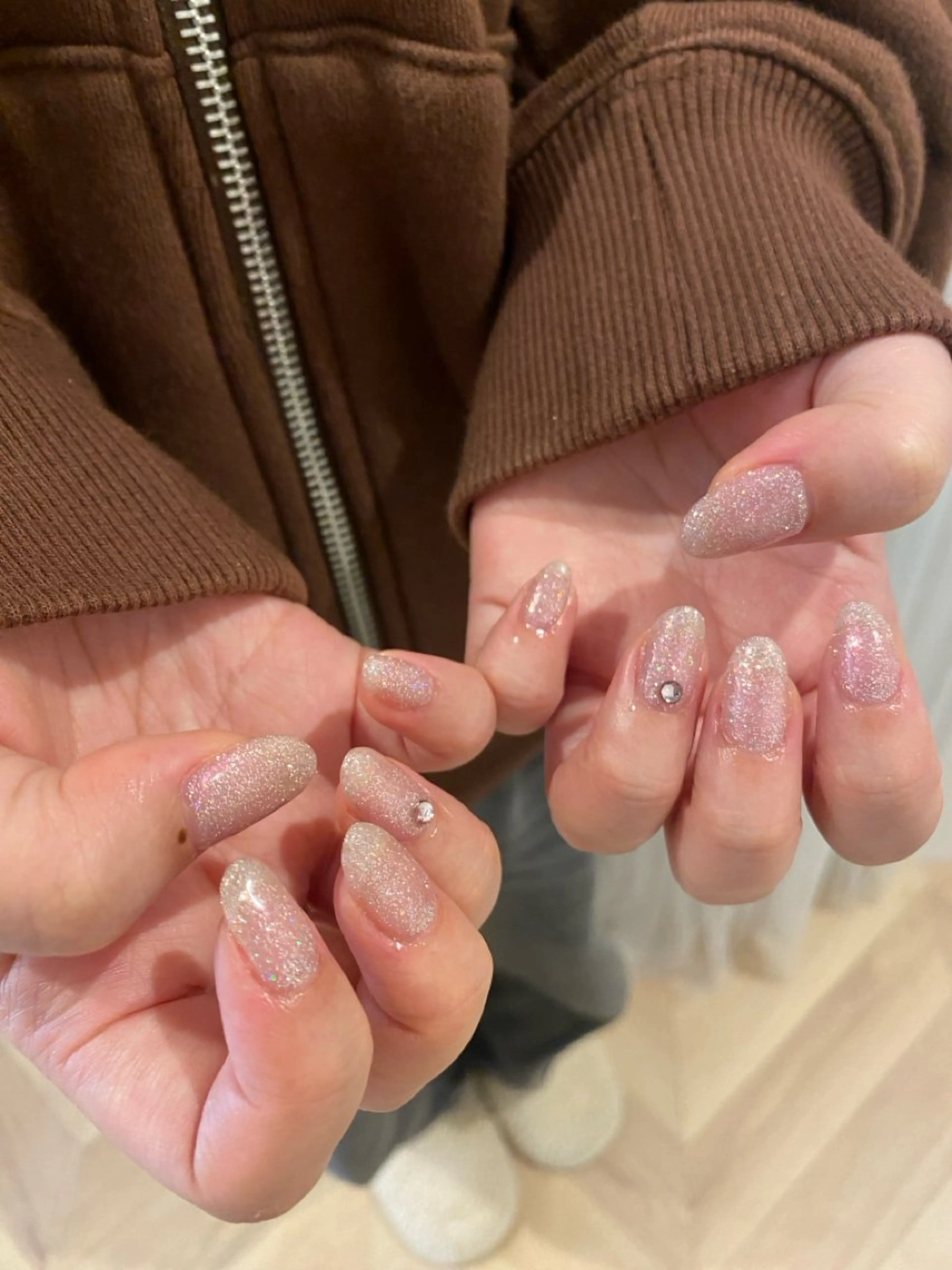 ネイル フラッシュネイル キラキラネイル nalunail harukaのネイルデザイン