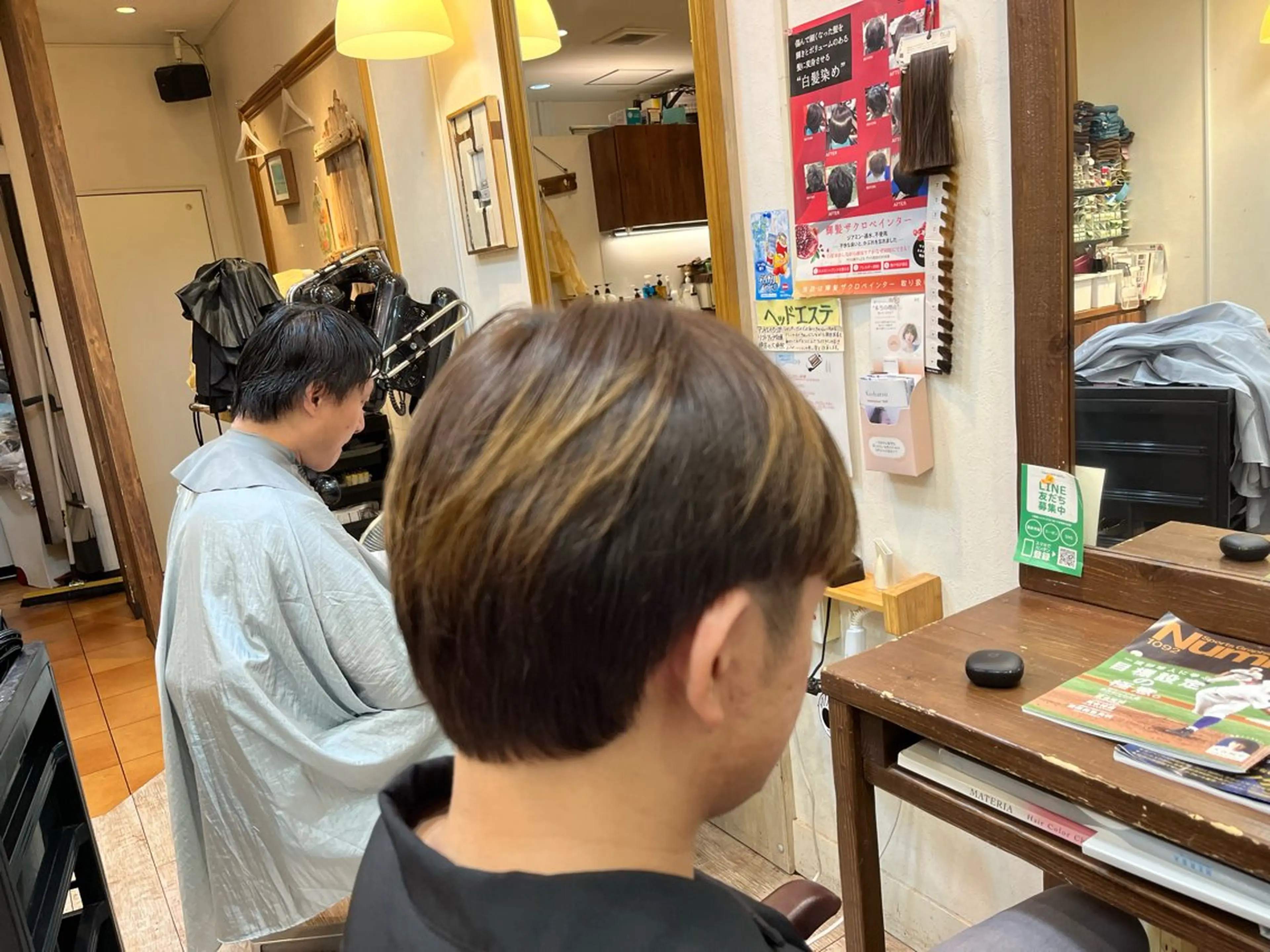 ショート メンズ カット ヘアカラー 関 健二郎のヘアスタイル