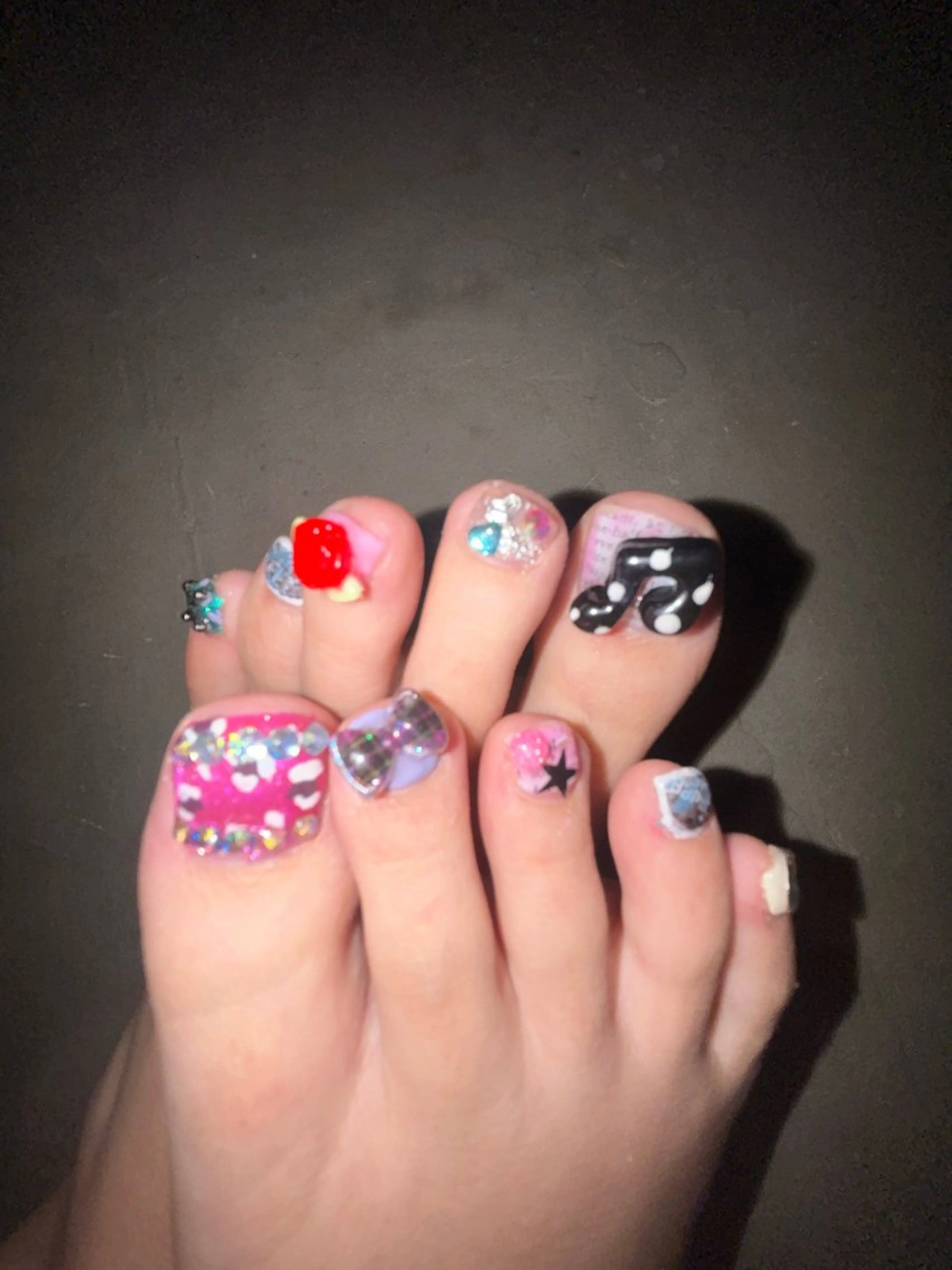 Pedi full art 🎶の写真