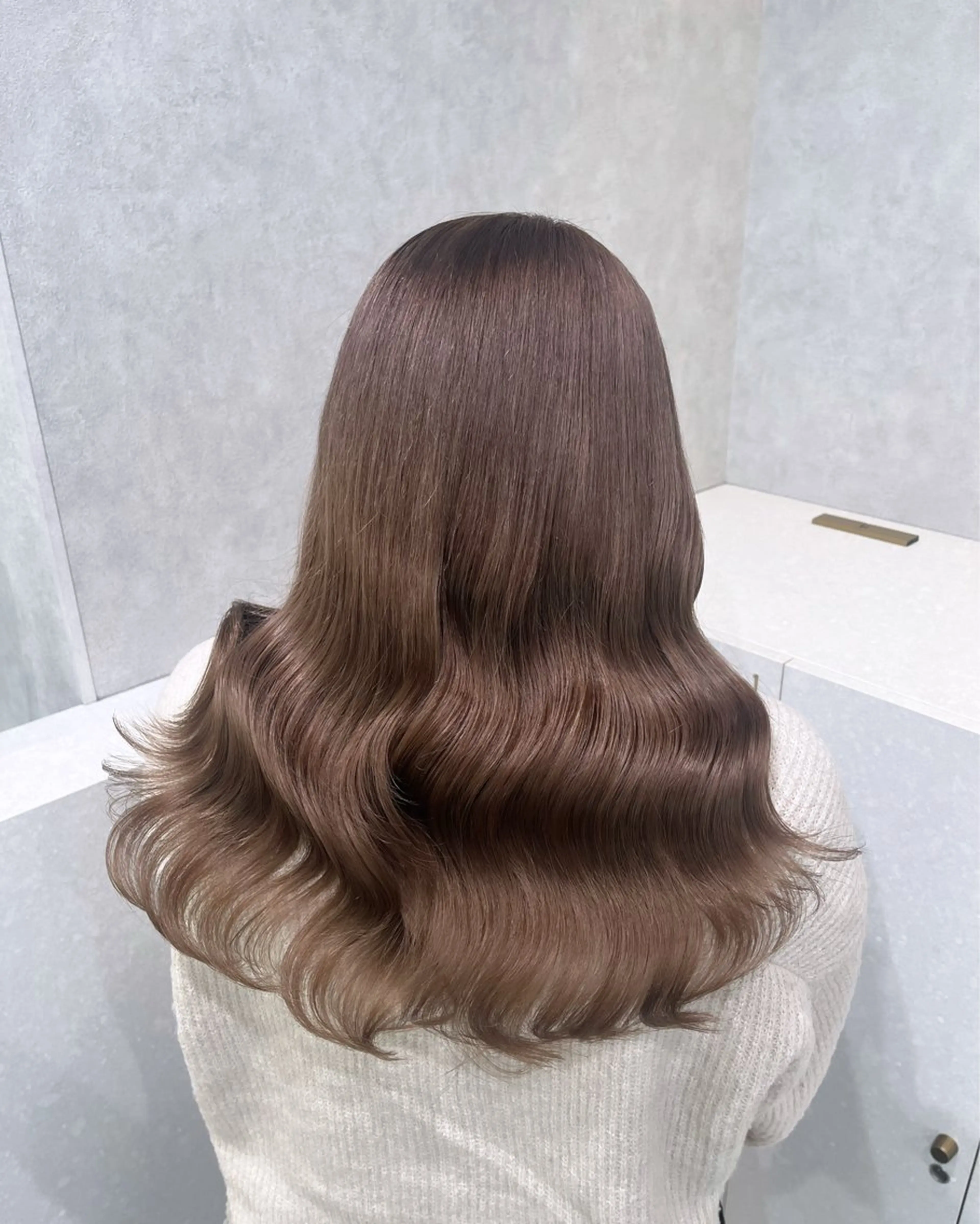 ロング カラー カット ヘアカラー トリートメント 韓国ヘア🇰🇷艶髪 カラー/yui‎🎀のヘアスタイル