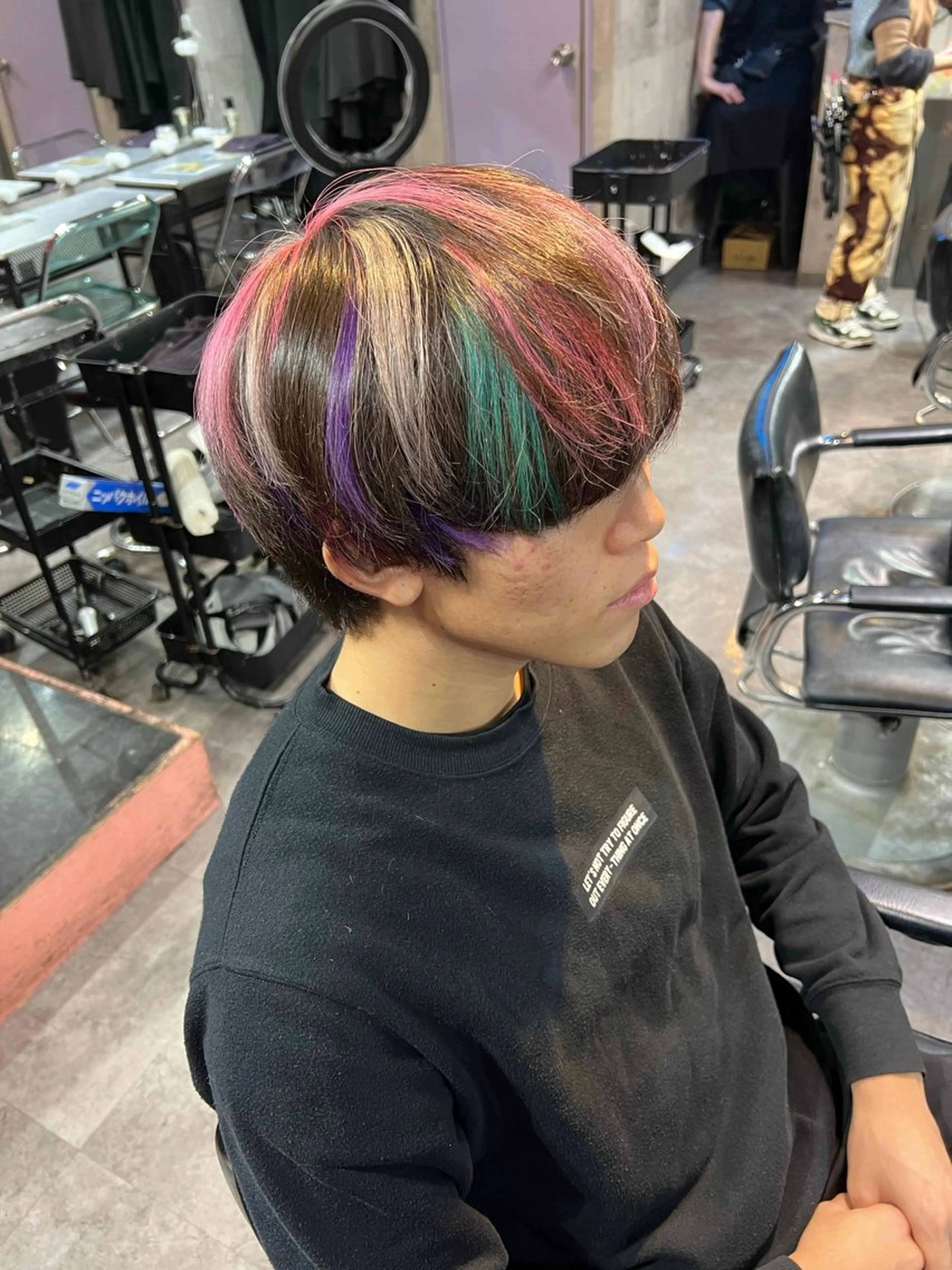 カラー メンズ メンズメッシュ メッシュ ♡₊⁺カットの天才 ？？AYANEのヘアスタイル