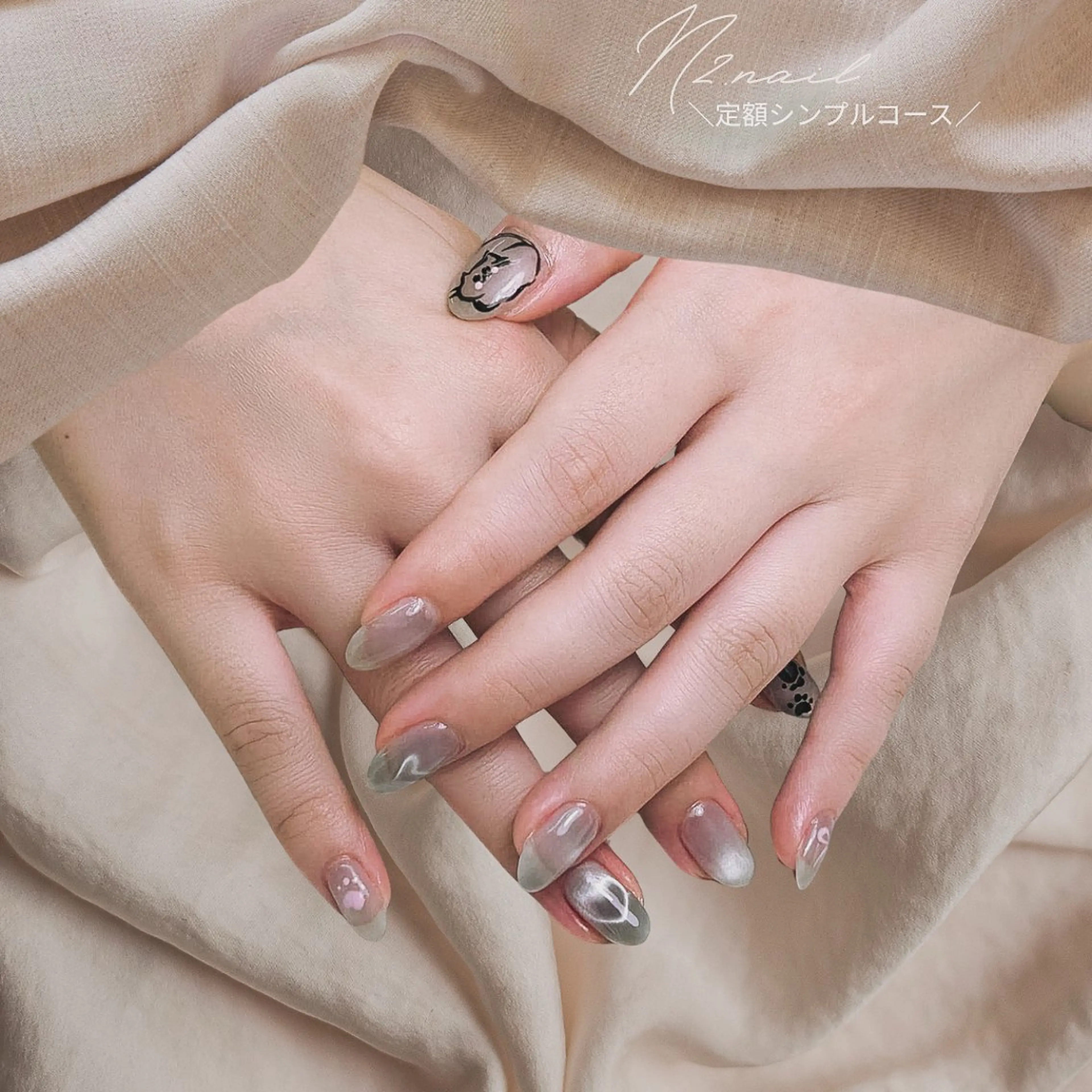 ショート デート ハンドネイル N2.nail所属・N2 nailのネイルデザイン