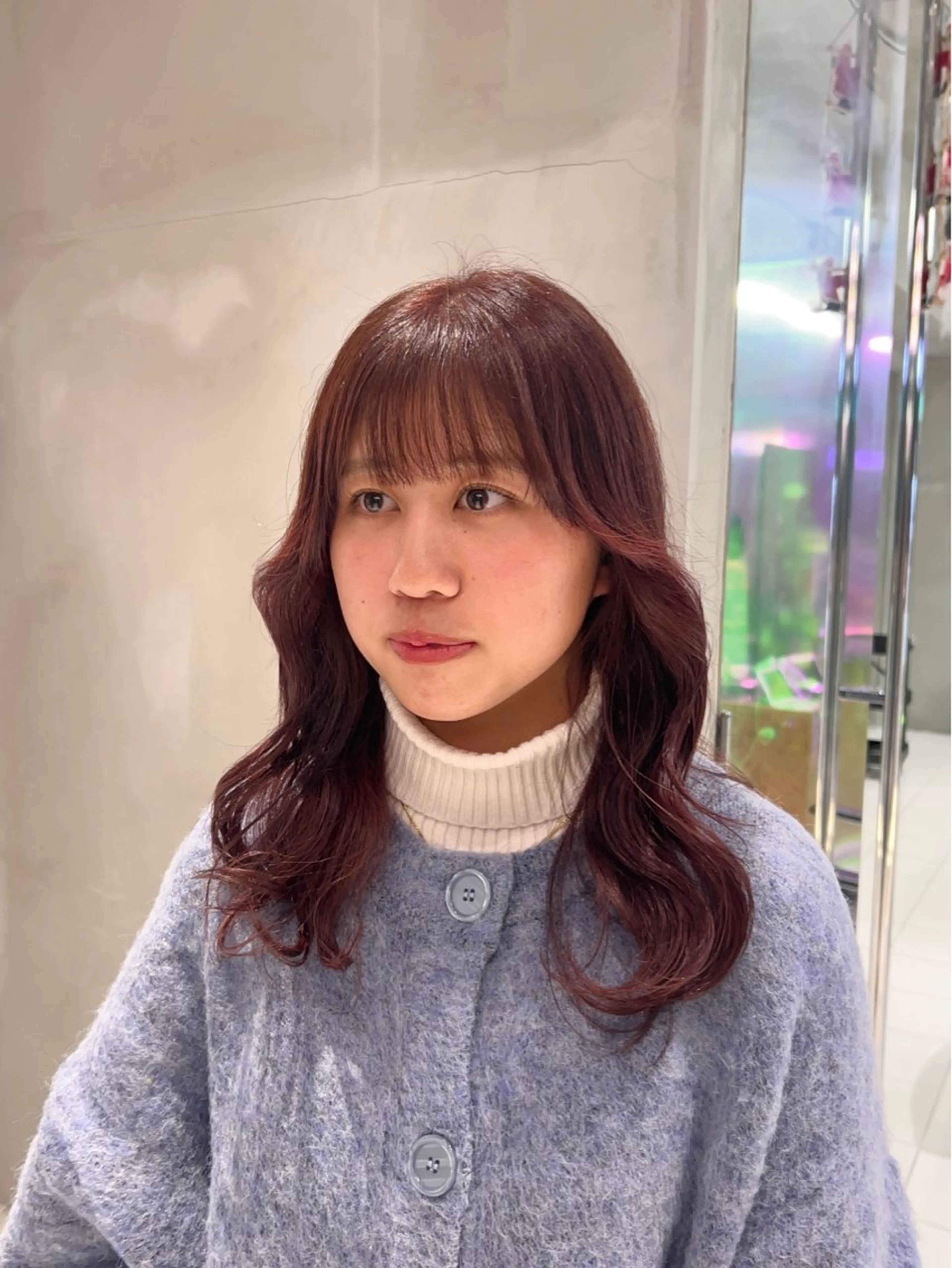 カラー ブラウンカラー ピンクカラー ヘアカラー くすみカラー ボブ / SEINAᯓ★のヘアスタイル