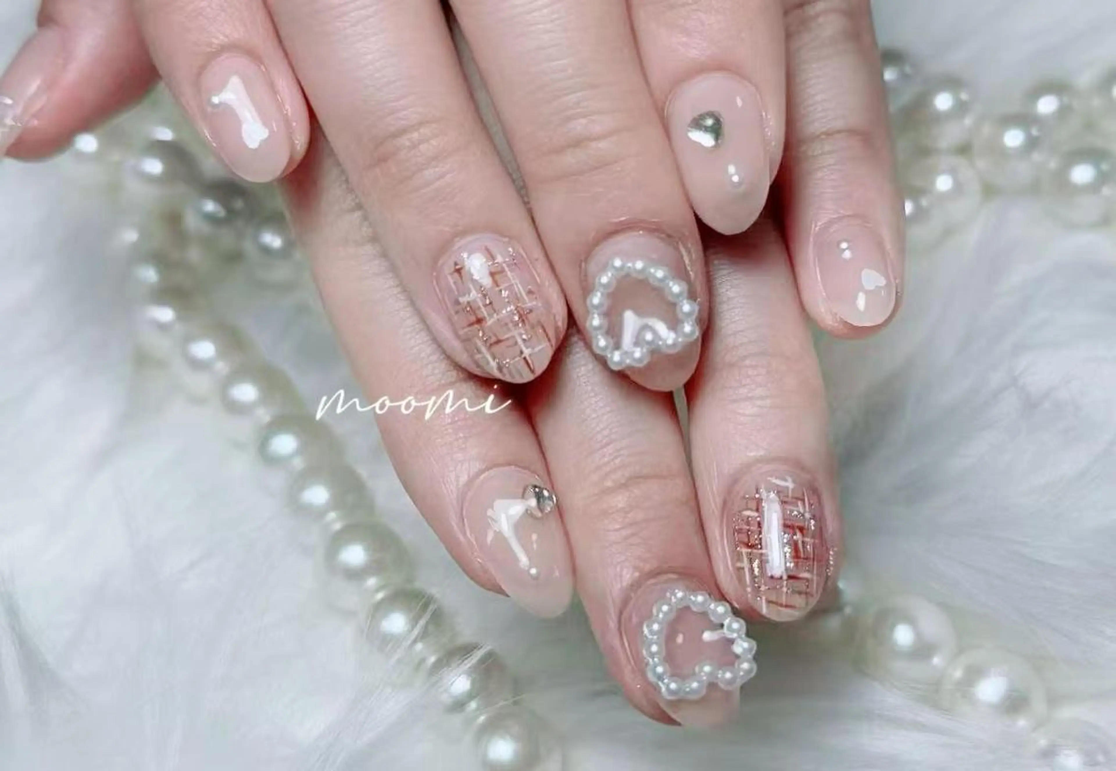 ネイル 長さ出し ジェルネイル グラデーション 韓国ネイル マグネットネイル moomi nail スカルプ専門のネイルデザイン