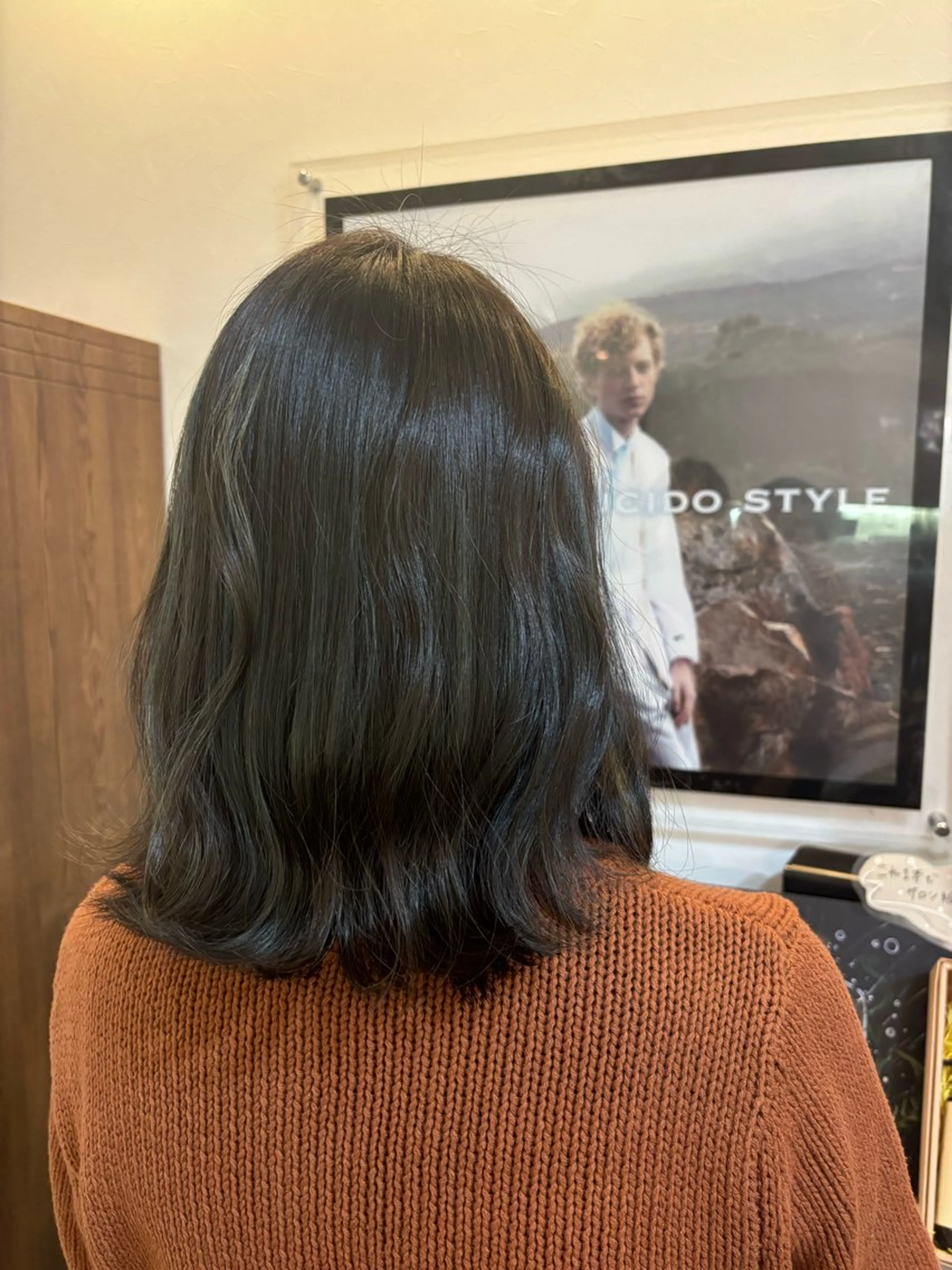 セミロング ヘアカラー 天野 妃菜のヘアスタイル