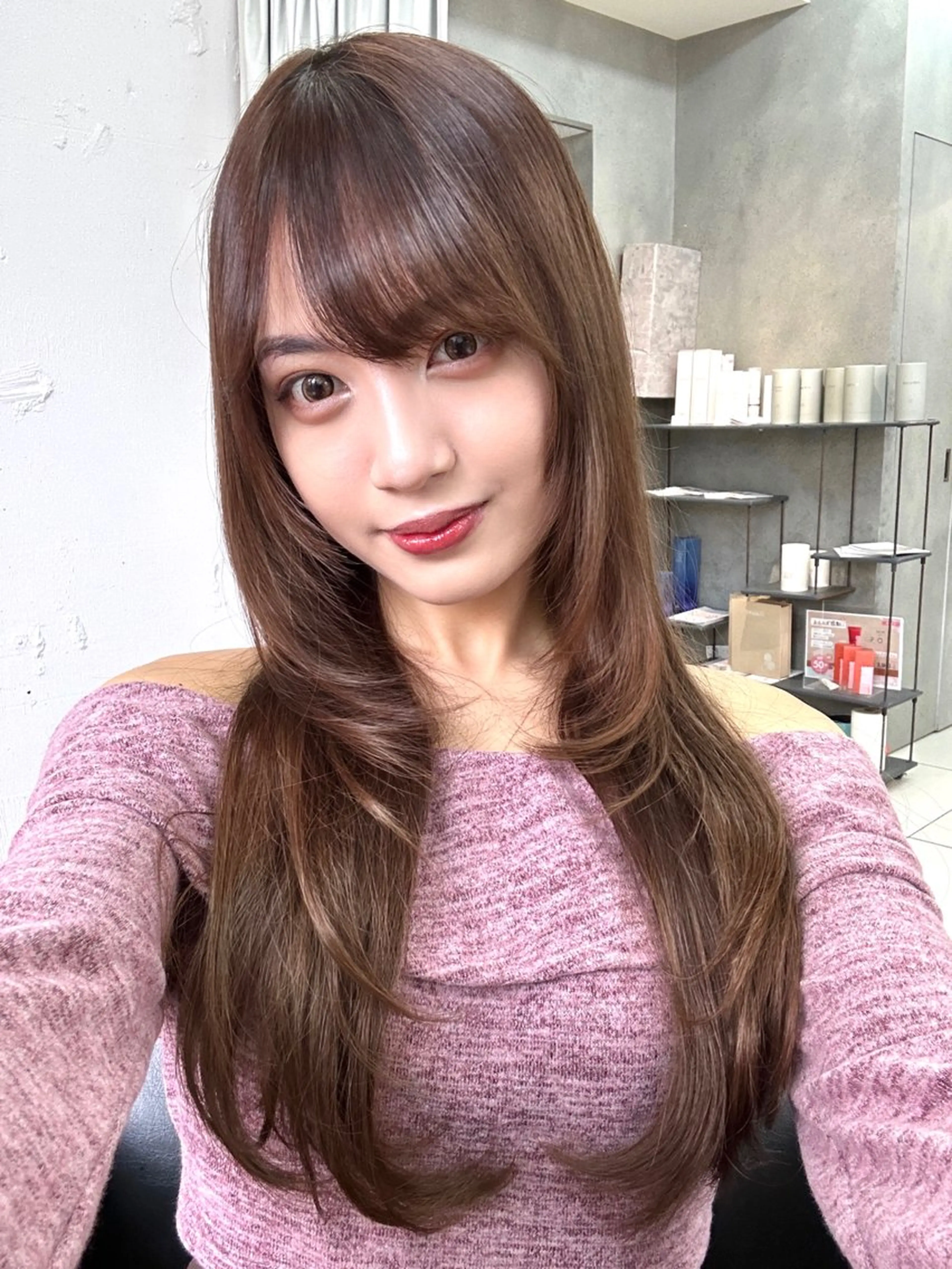 ロング レイヤー×ツヤカラー 渋谷/kougaのヘアスタイル