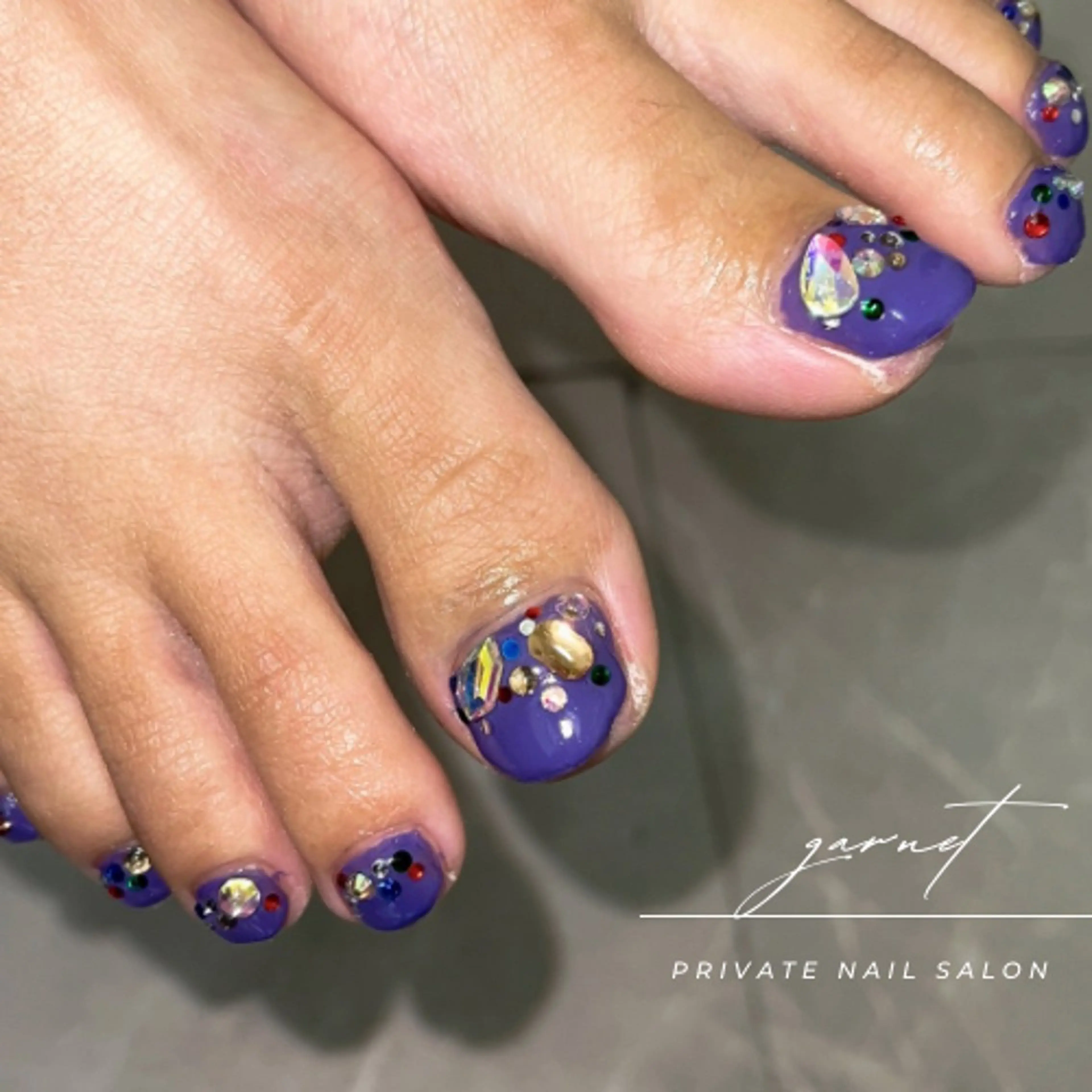 ネイル フットネイル Garnet nailのネイルデザイン