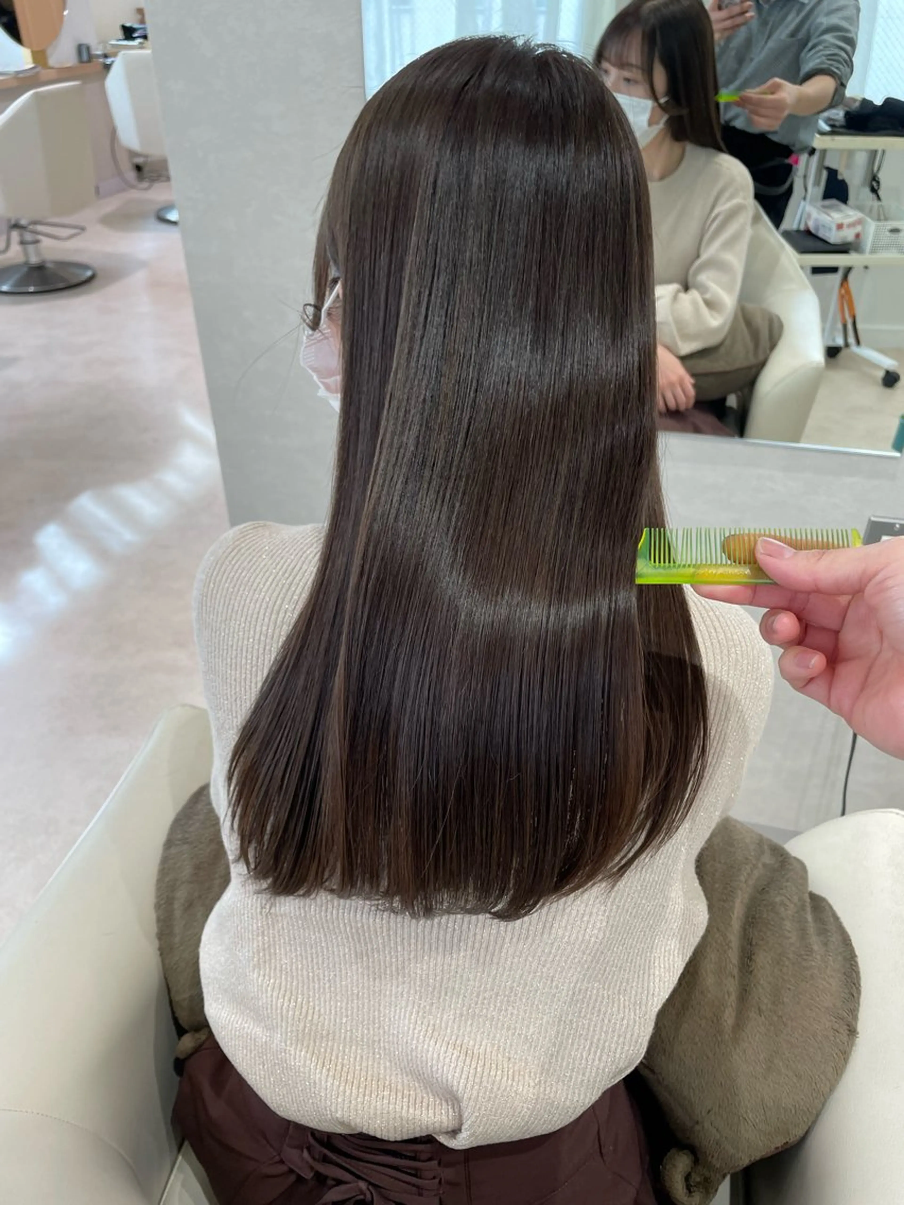 ロング カラー カット ヘアカラー トリートメント Osoko Hiyoriのヘアスタイル