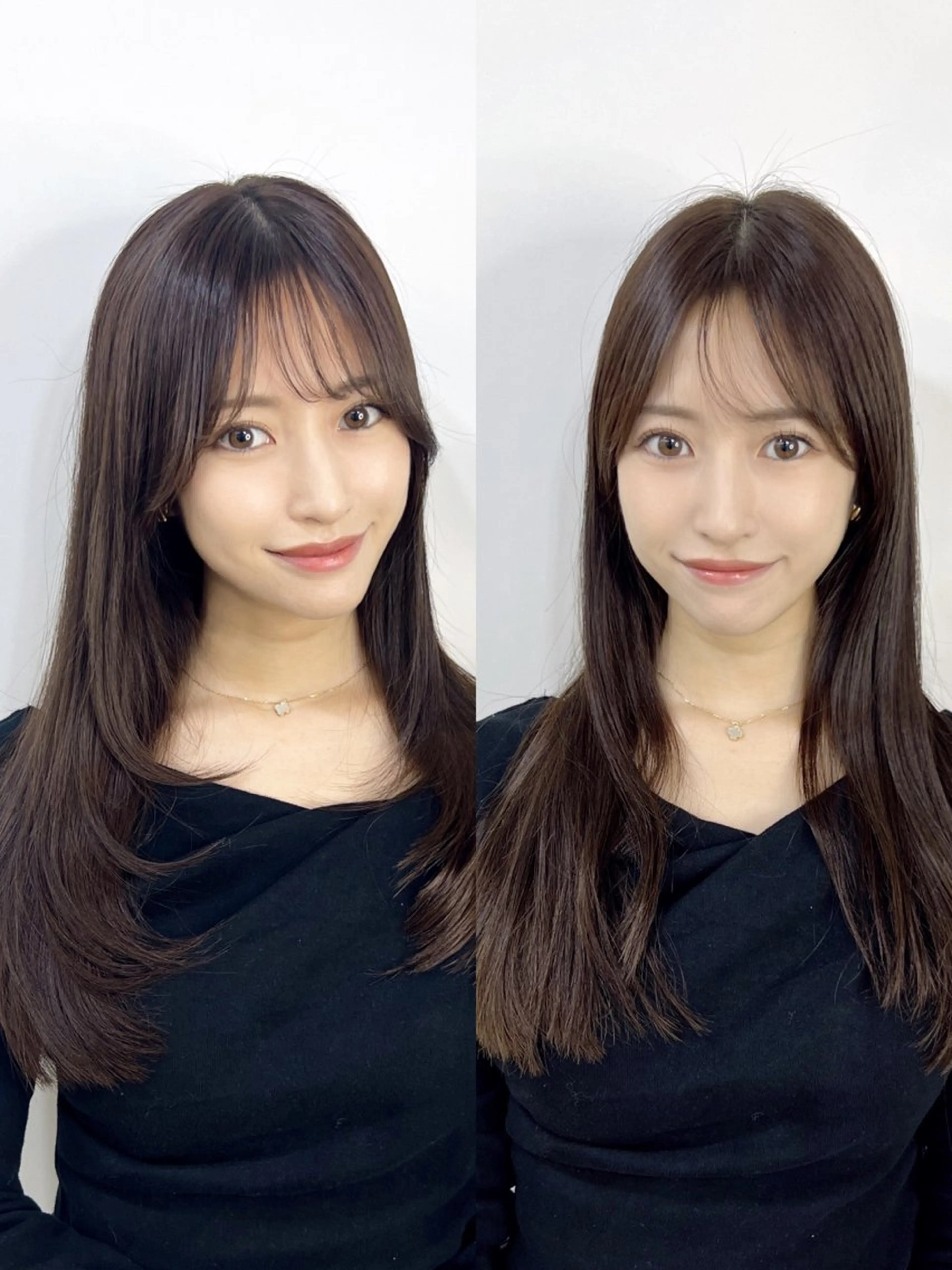 ロング カラー 韓国風ヘア 似合わせカット 小顔カット カット ヘアカラー トリートメント 透明感×髪質改善🧸 韓国ヘア　武田涼のヘアスタイル
