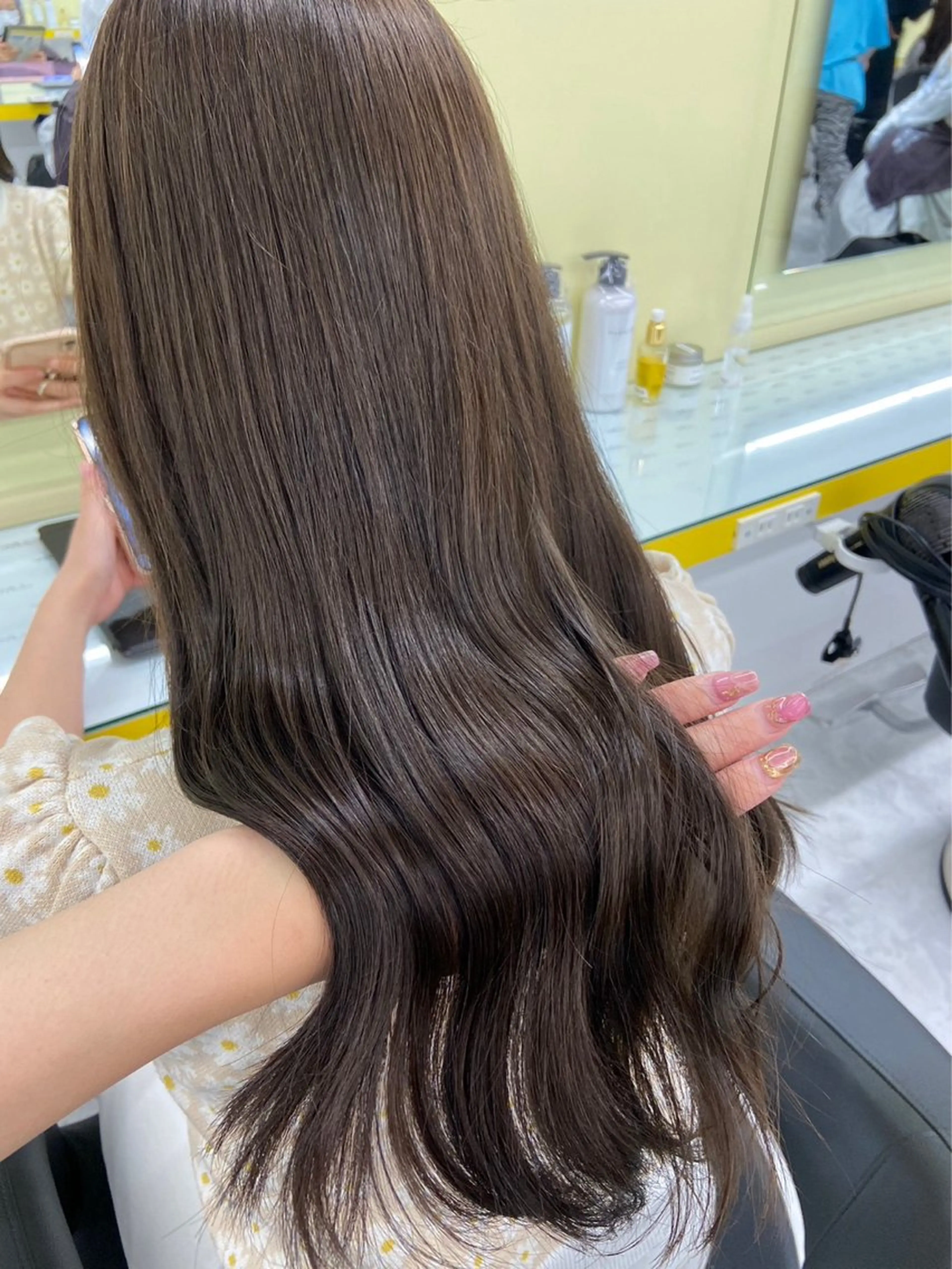 カラー ヘアカラー beige🤎ダブル カラー/レイヤー🧸のヘアスタイル