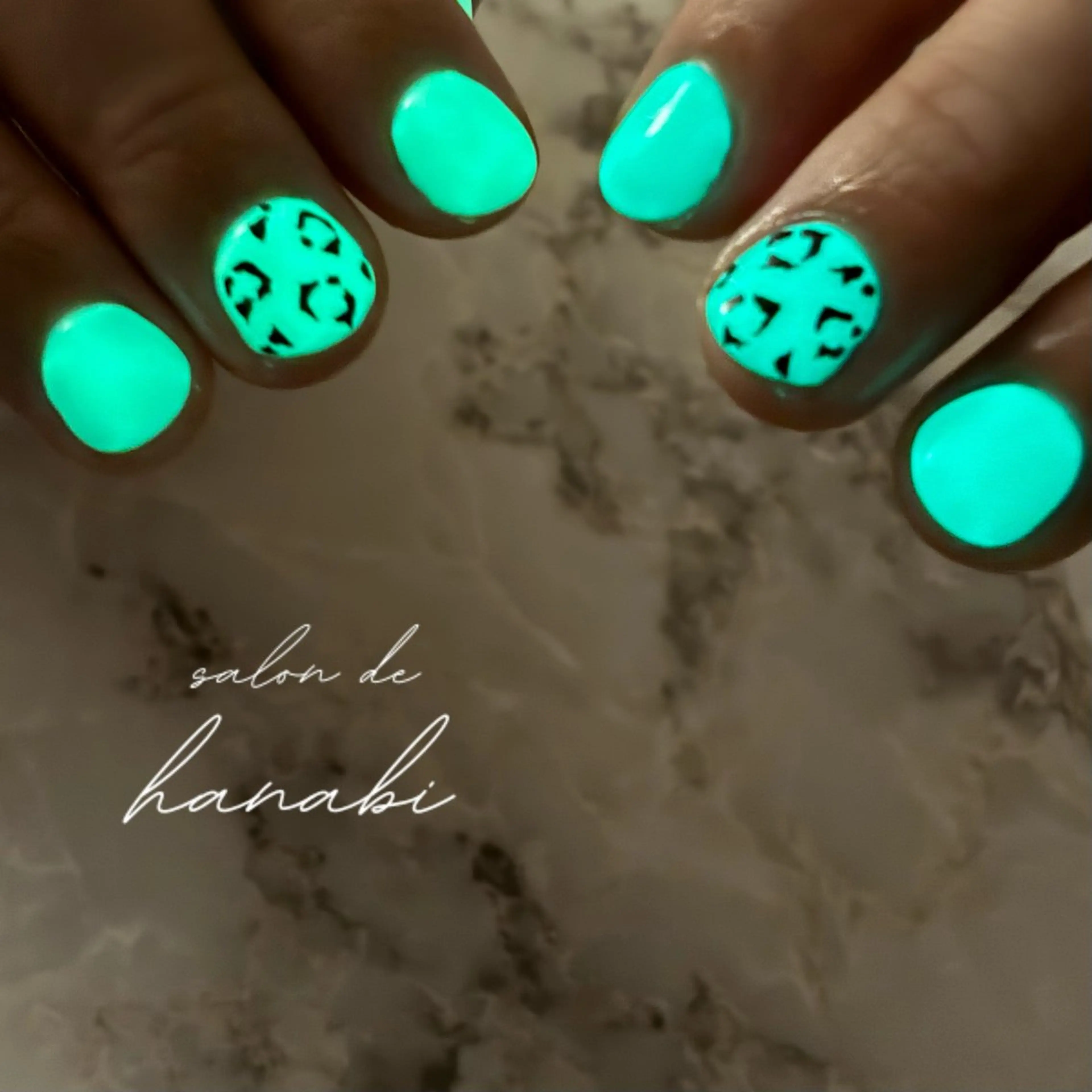 ネイル アニマル柄 salon de hanabi八王子のネイルデザイン