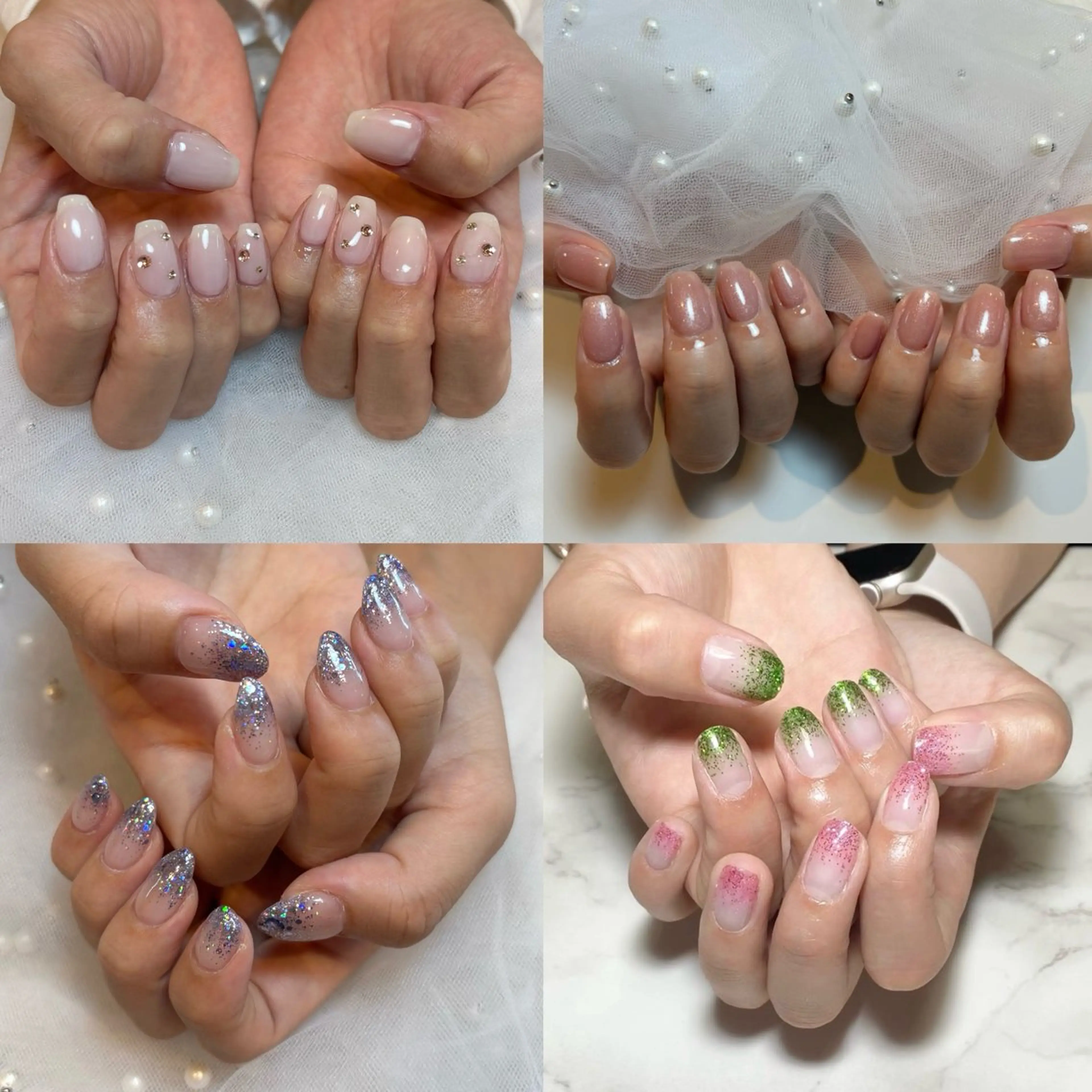 ワンカラーorラメグラ (オフなし)の写真