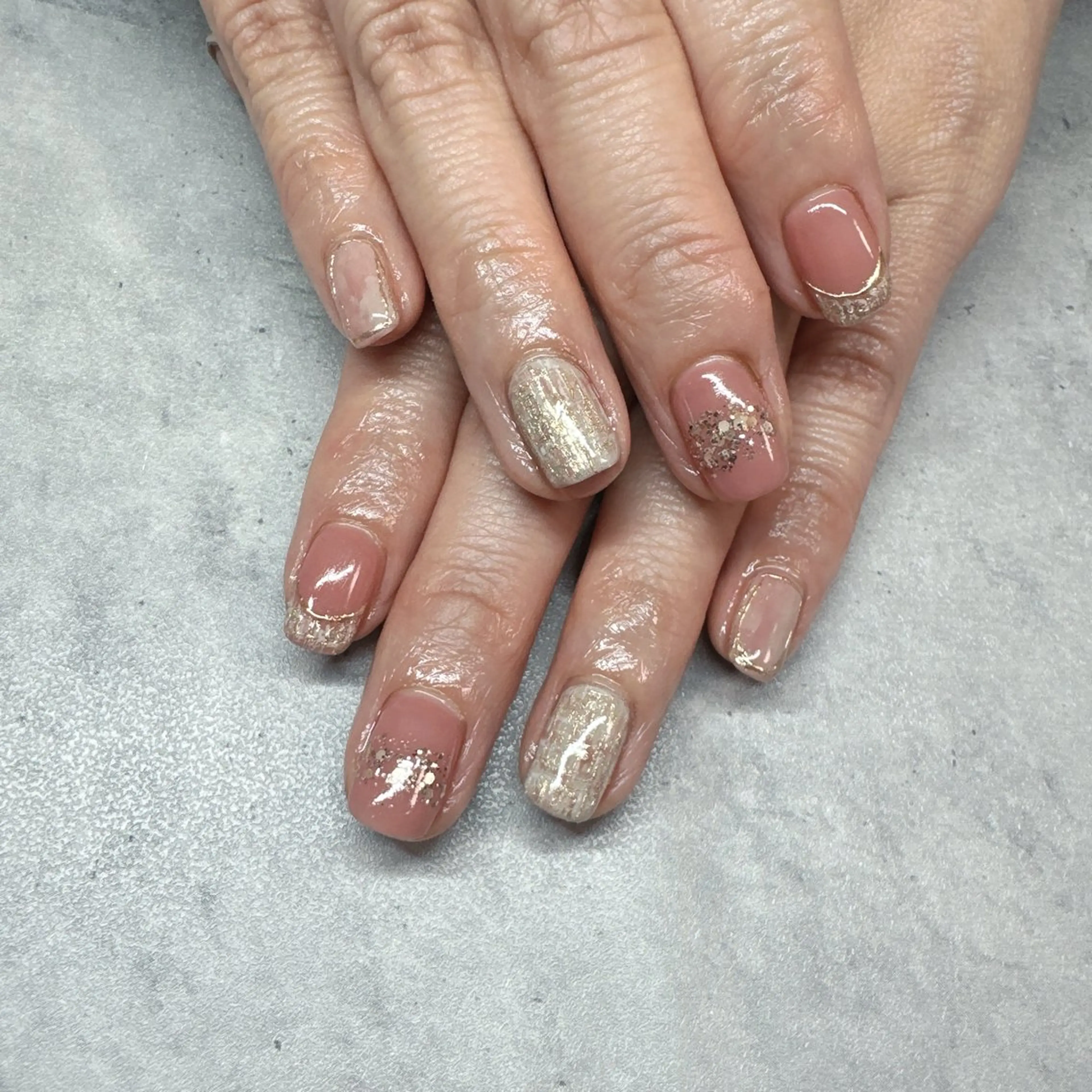 ネイル 大理石ネイル(マーブル) ハンドネイル N.plus NaiLのネイルデザイン
