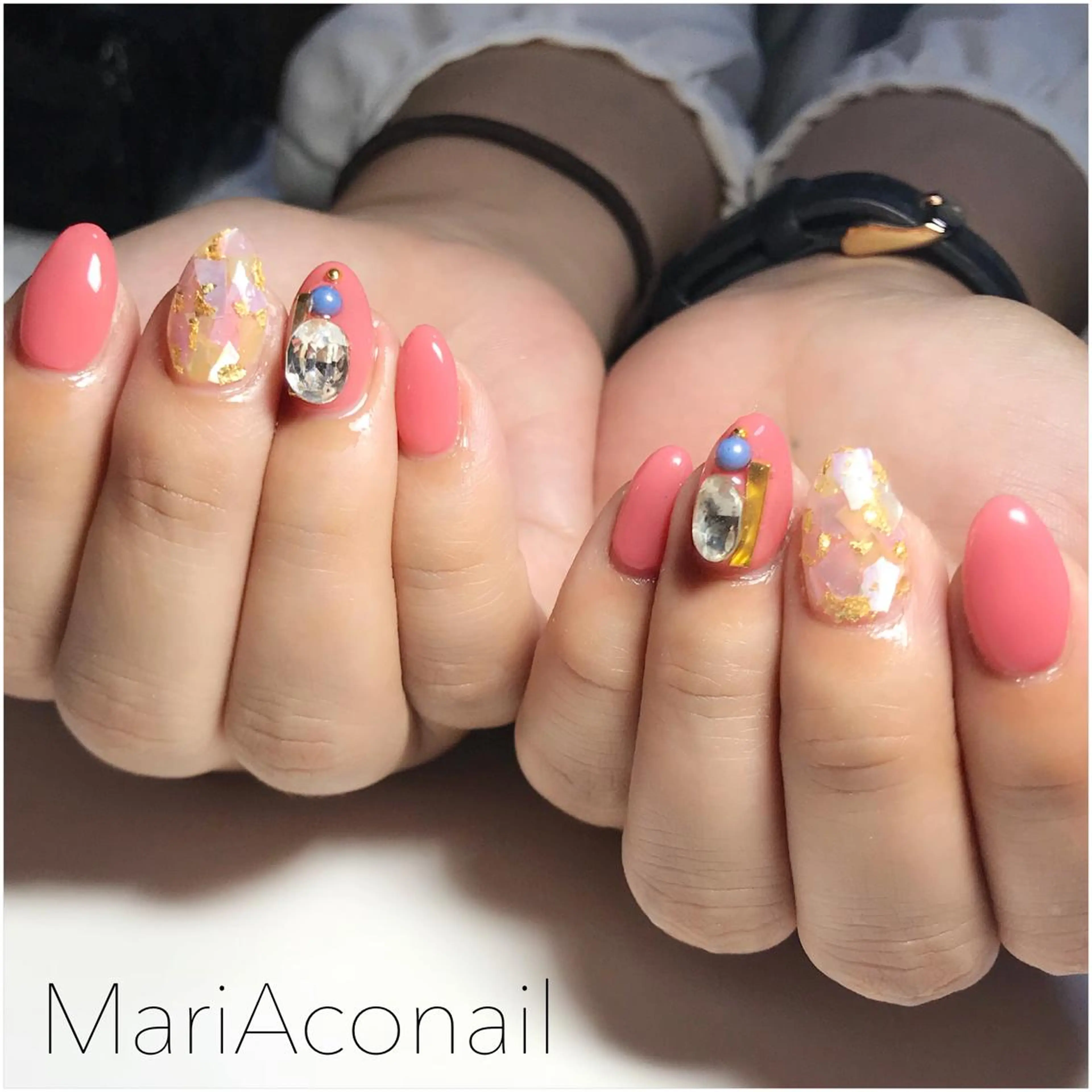 ネイル ストーンネイル ハンドネイル RUPO nail salon所属・RUPO nail salonのネイルデザイン