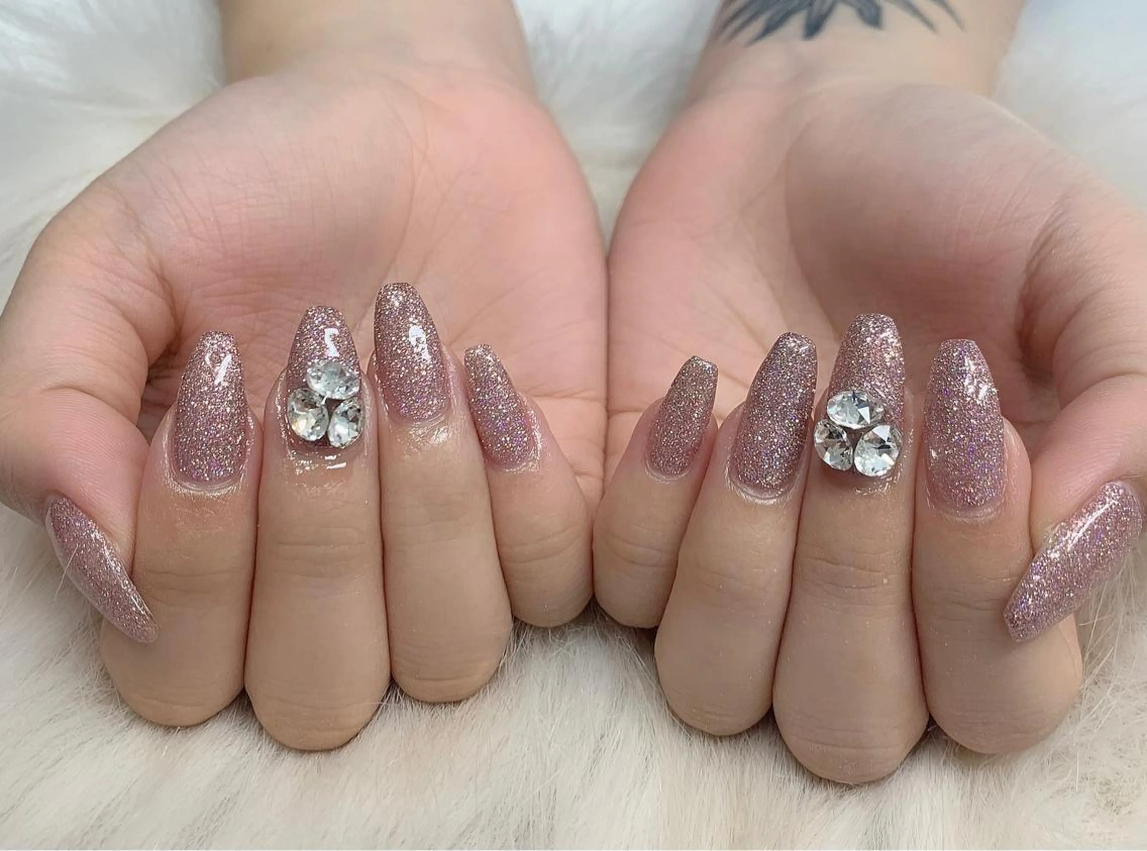 ネイル フラッシュネイル ストーンネイル Nail Salon Momoのネイルデザイン