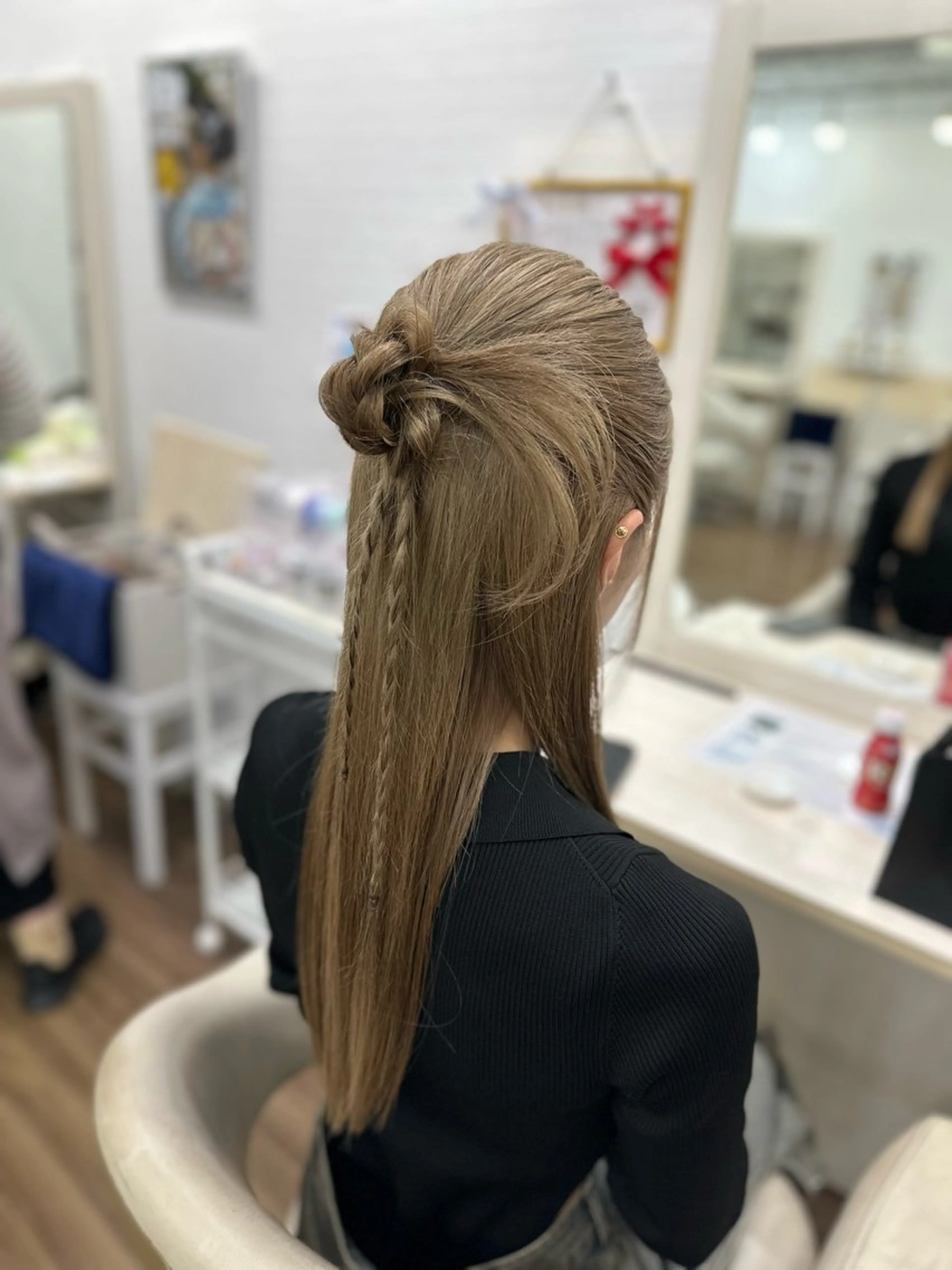 ロング ヘアアレンジ ヘアセット GLOSS 心斎橋 山上のヘアスタイル