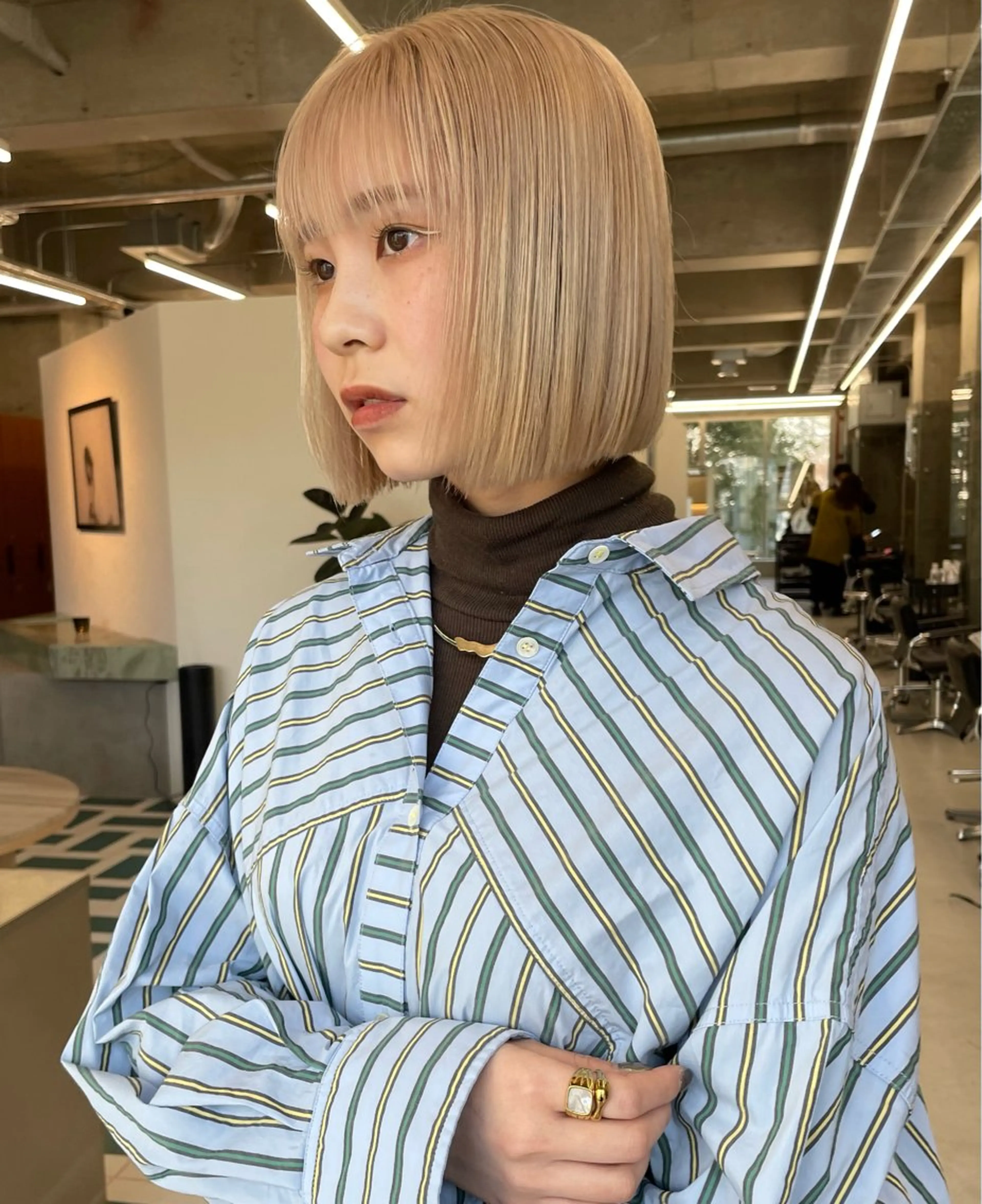 ショート カラー ヘアアレンジ カット ヘアカラー noe'所属・☺︎MIKU☺︎栄/ ボブ/ブリーチカラーのヘアスタイル