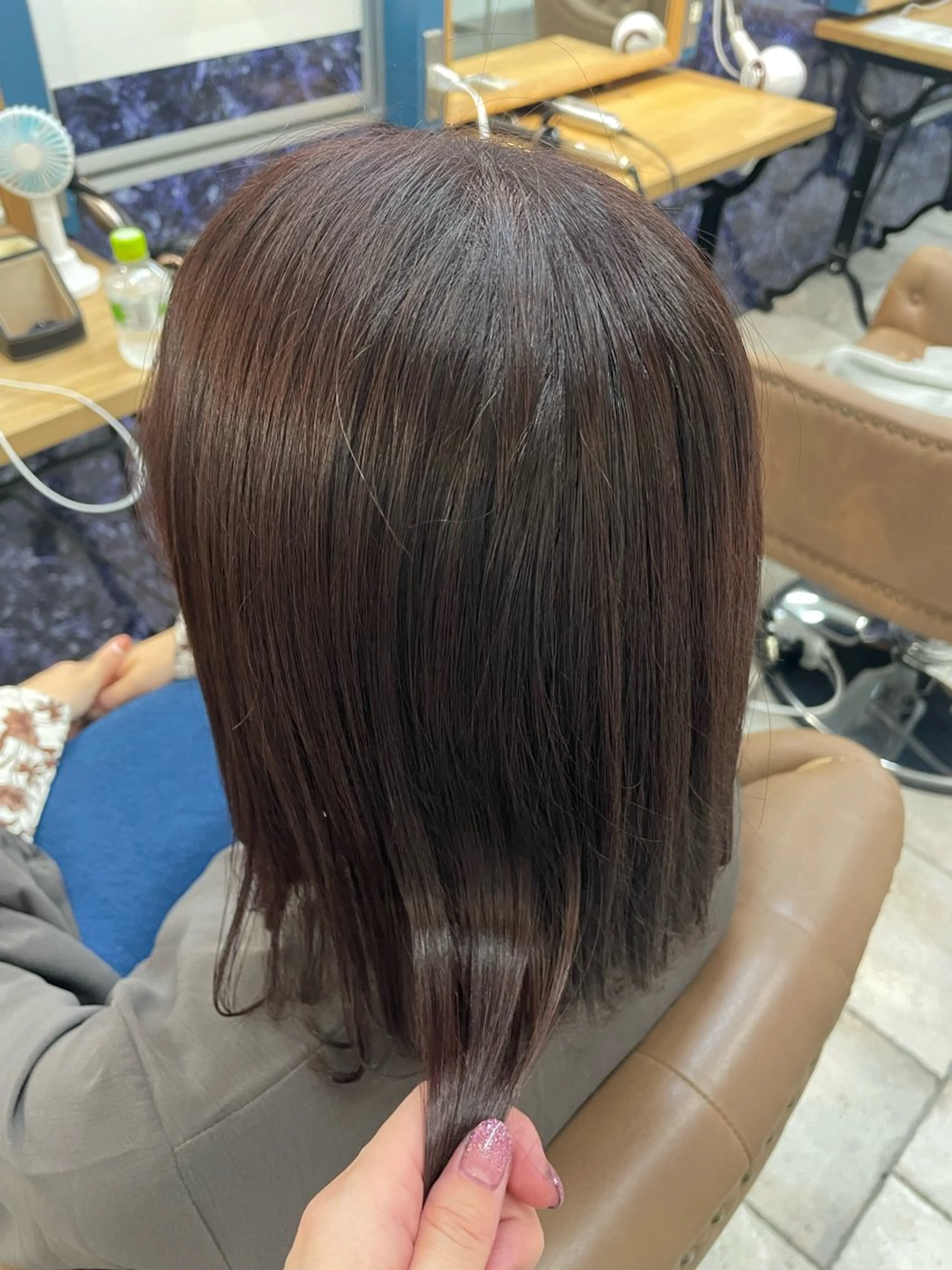ミディアム カラー ブラウンカラー ラベンダーカラー ピンクカラー ピンクブラウン ヘアカラー トリートメント 🍒新家 さくら🍒のヘアスタイル
