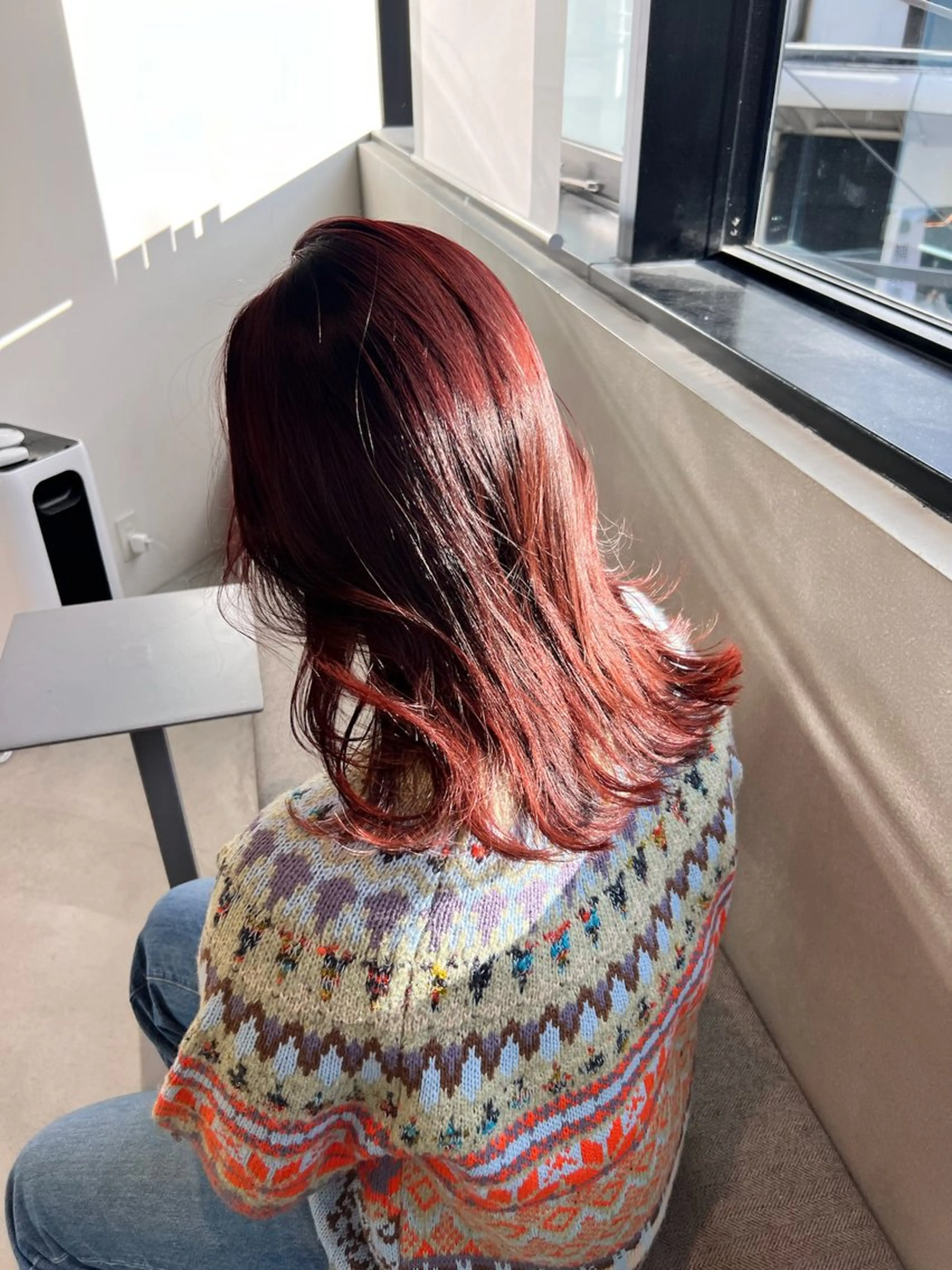 ミディアム カラー カット ヘアカラー トリートメント 🌐👽フクイ キララ🌎💎のヘアスタイル