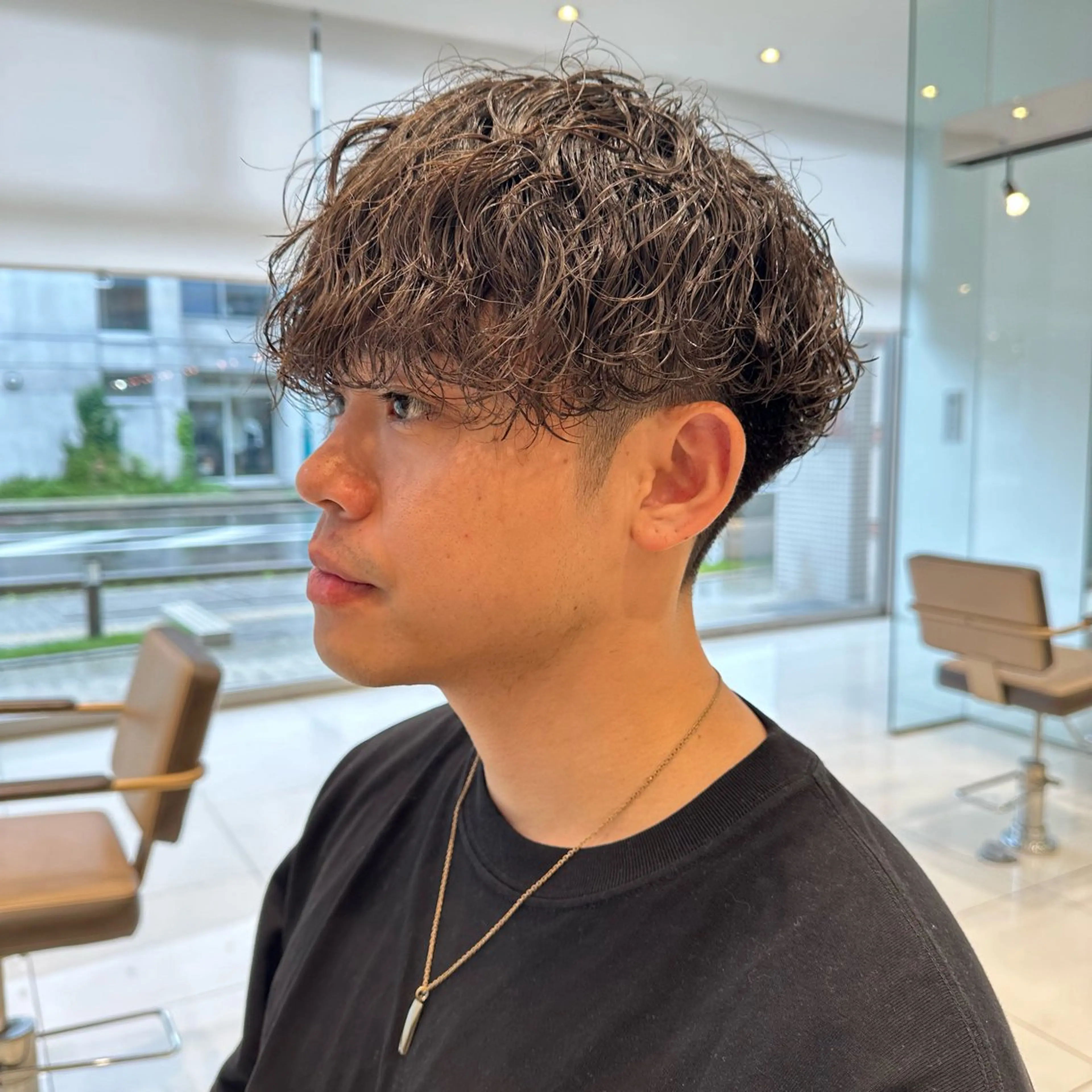 パーマ メンズ メンズパーマ 波巻きパーマ カット パーマ エスポワール所属・YUSHI HORIUCHIのヘアスタイル