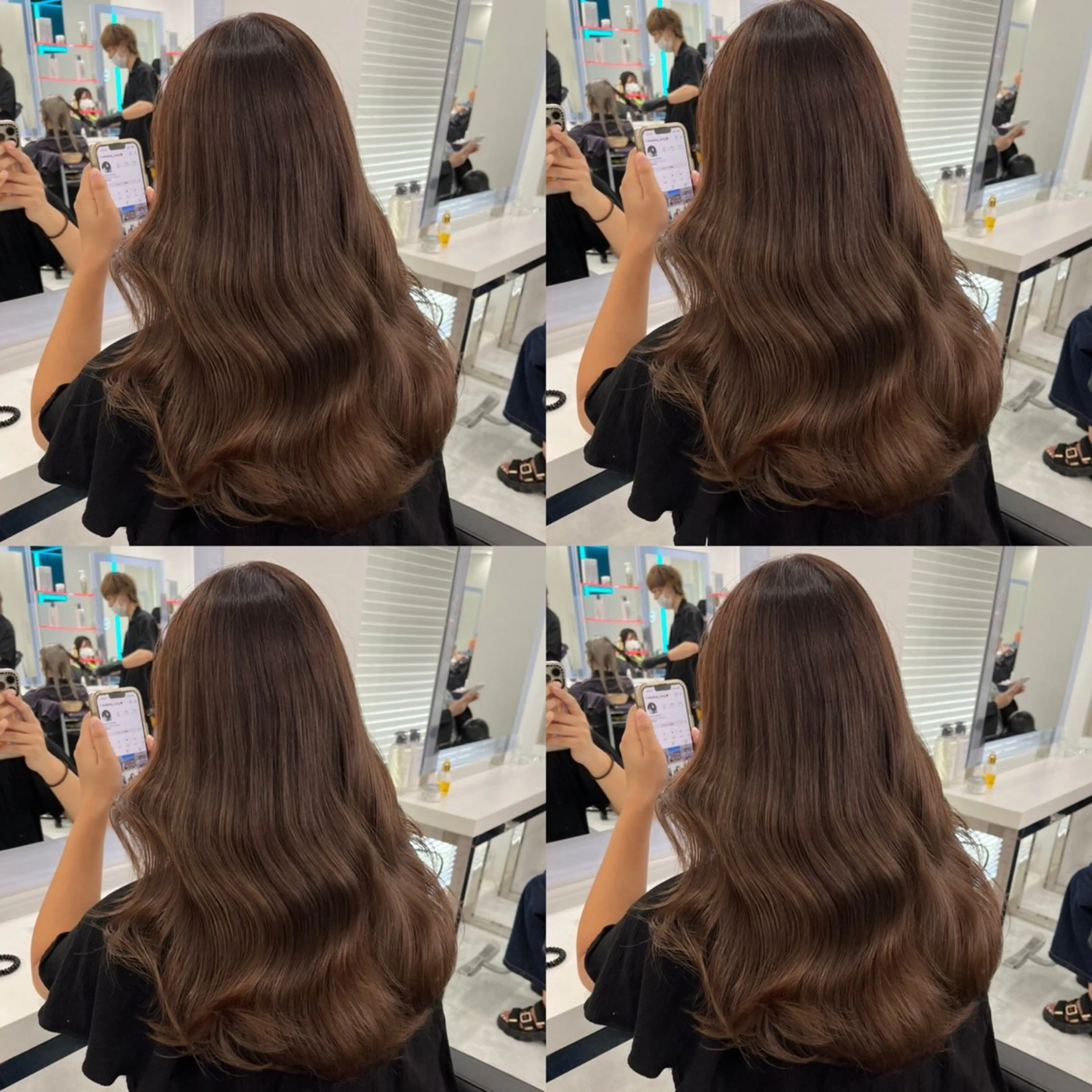 セミロング カラー カット ヘアカラー トリートメント ヘアセット 💖透け感ベージュ KOTA💖のヘアスタイル