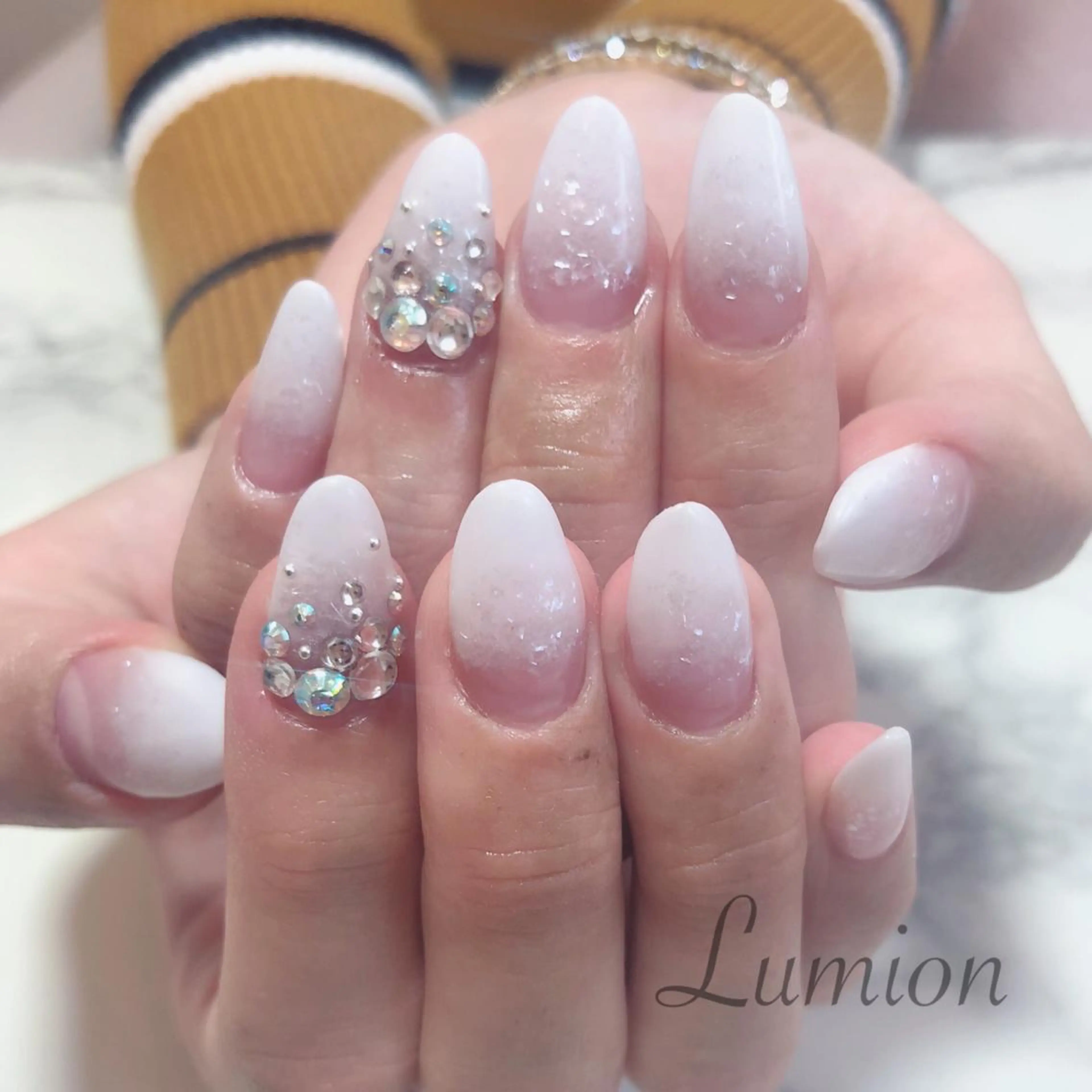 ネイル アートネイル グラデーション スカルプネイル 菊地 美沙斗のネイルデザイン