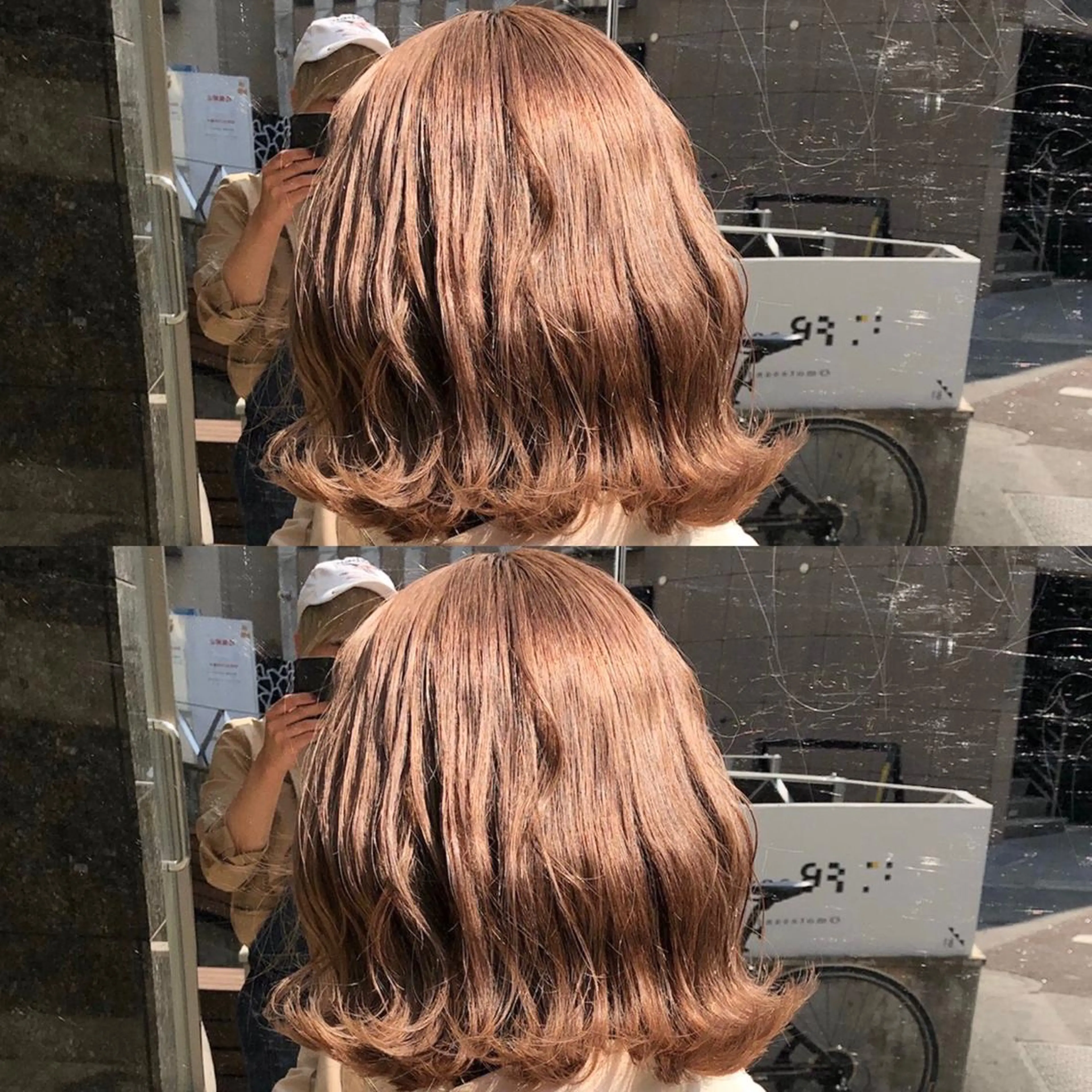 ミディアム カラー ヘアカラー トリートメント ヘアセット メンズカット/波巻き TAKUMAのヘアスタイル