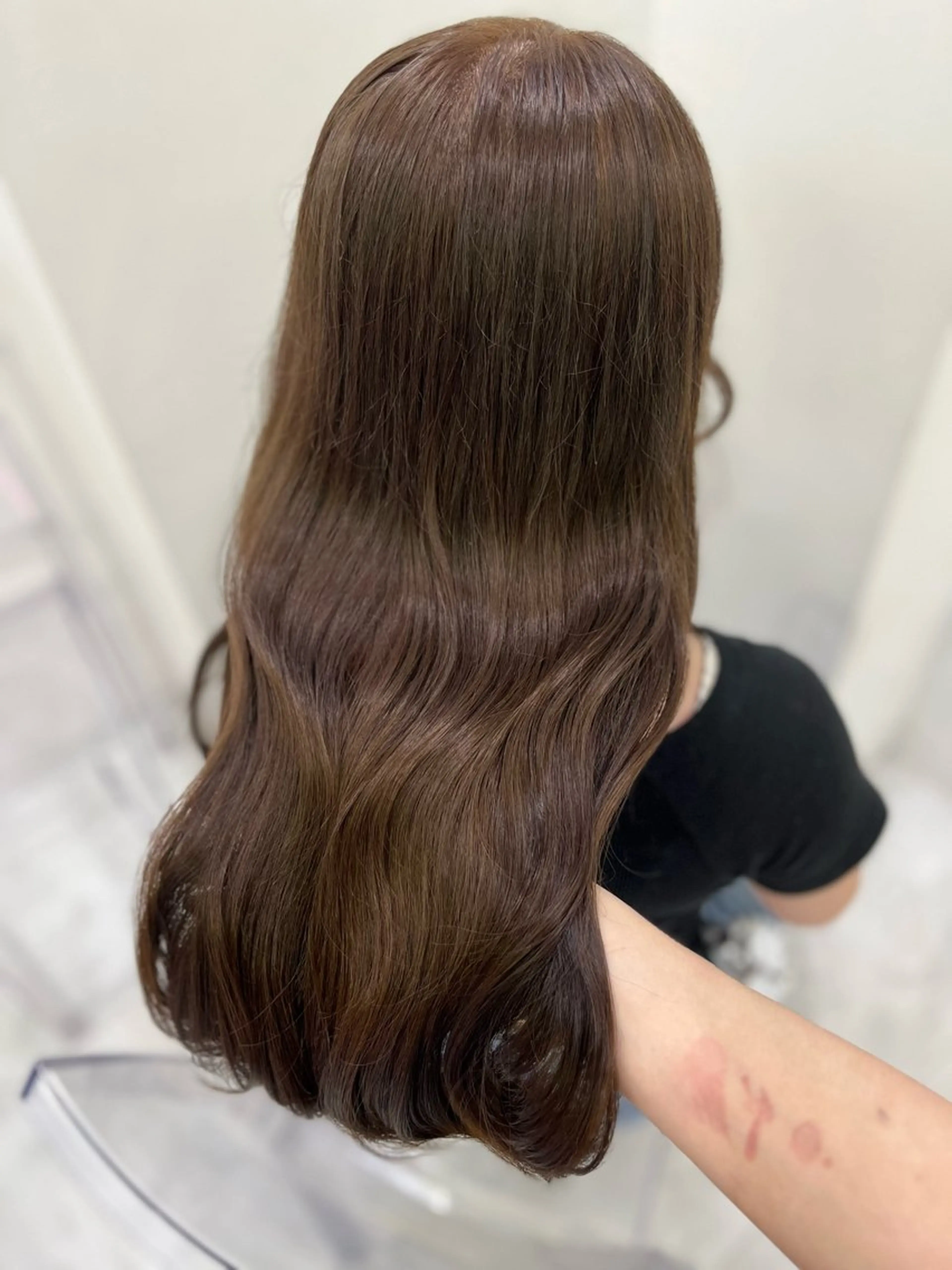 ロング カラー カット ヘアカラー ガーリー♡女の子っぽ ヘア♡ピンクカラー♡のヘアスタイル