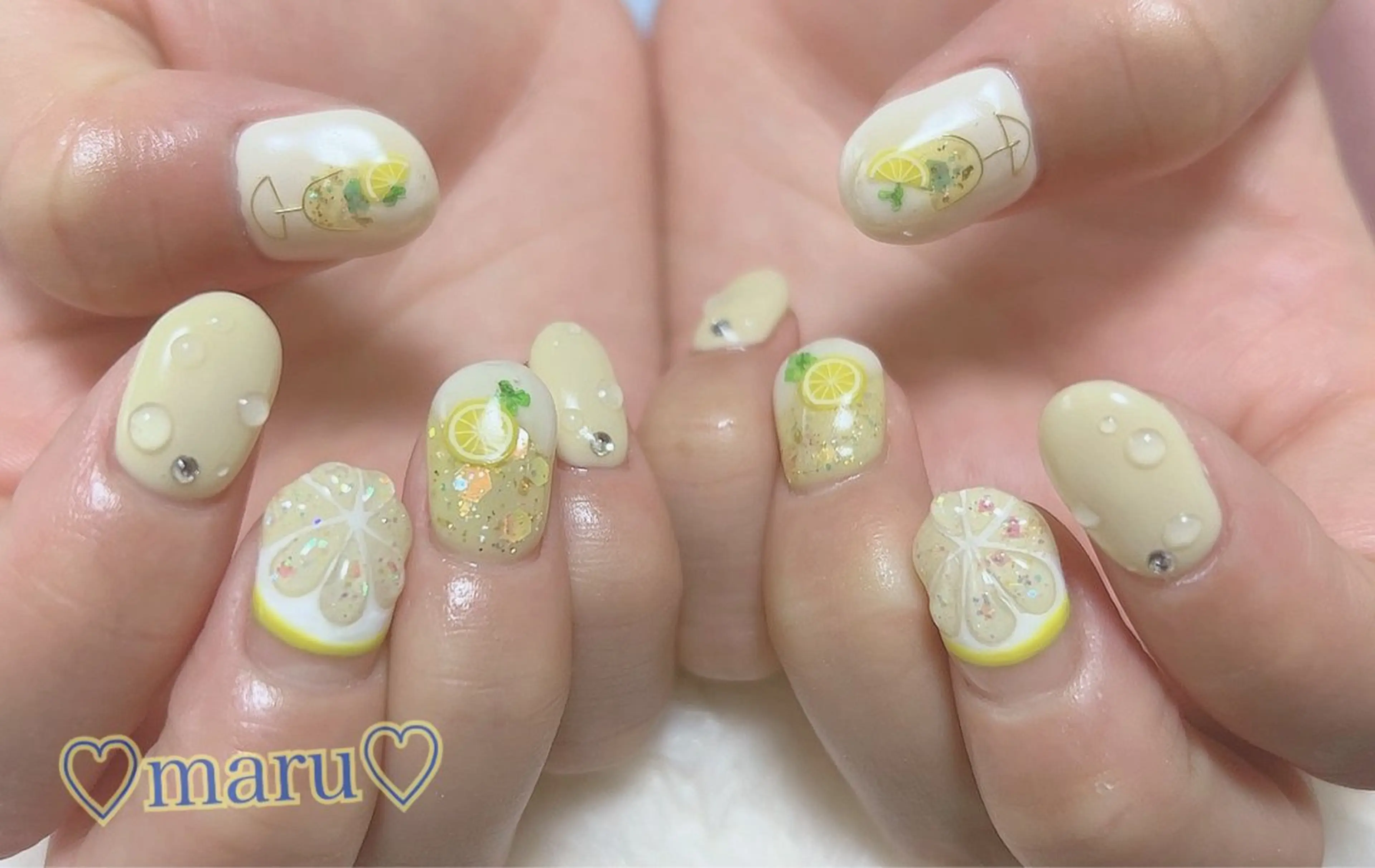 ネイル ハンドネイル フットネイル まるみ ♡のネイルデザイン