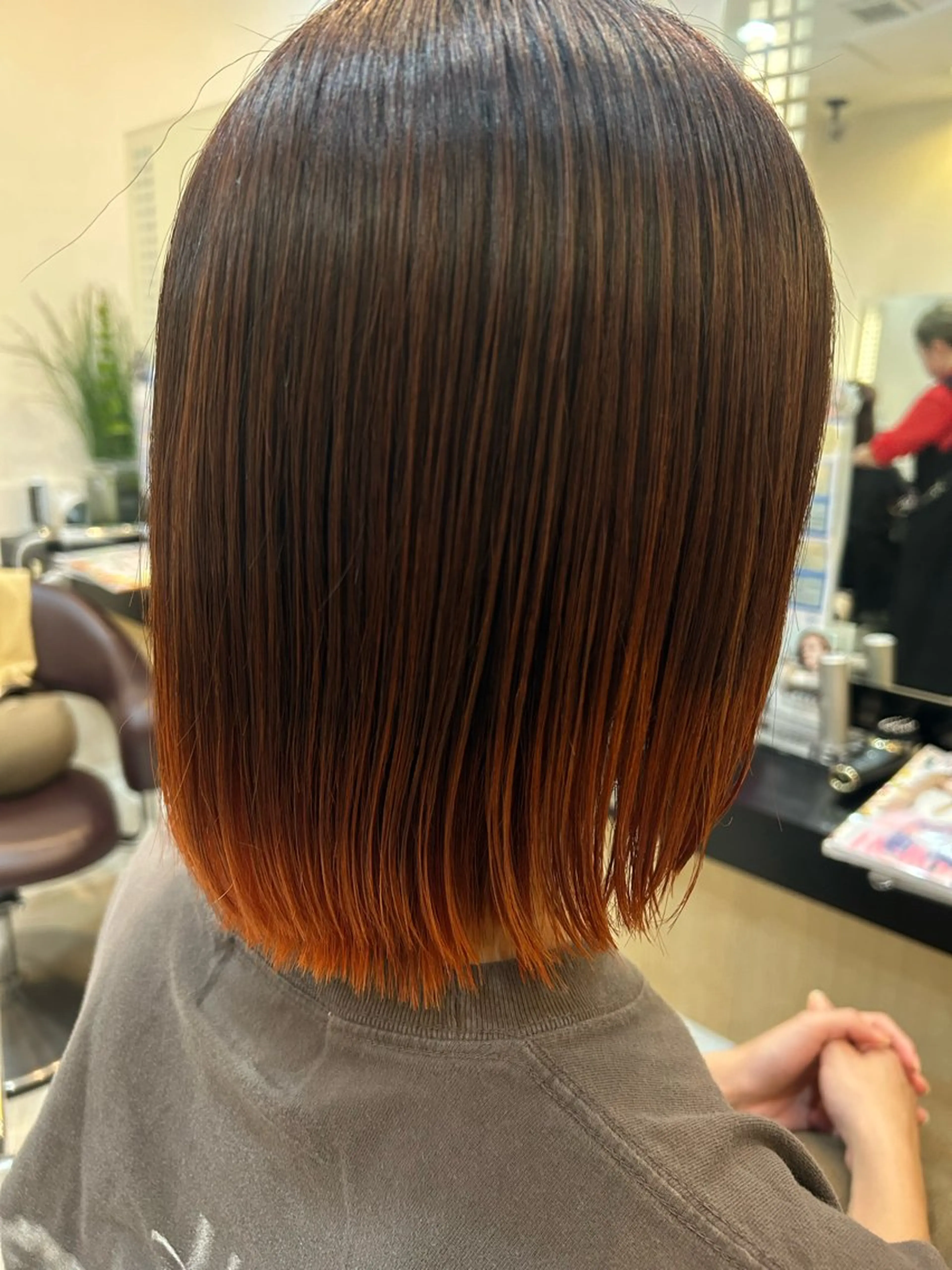 ミディアム カラー ヘアカラー トリートメント リリー /Men's/パーマのヘアスタイル