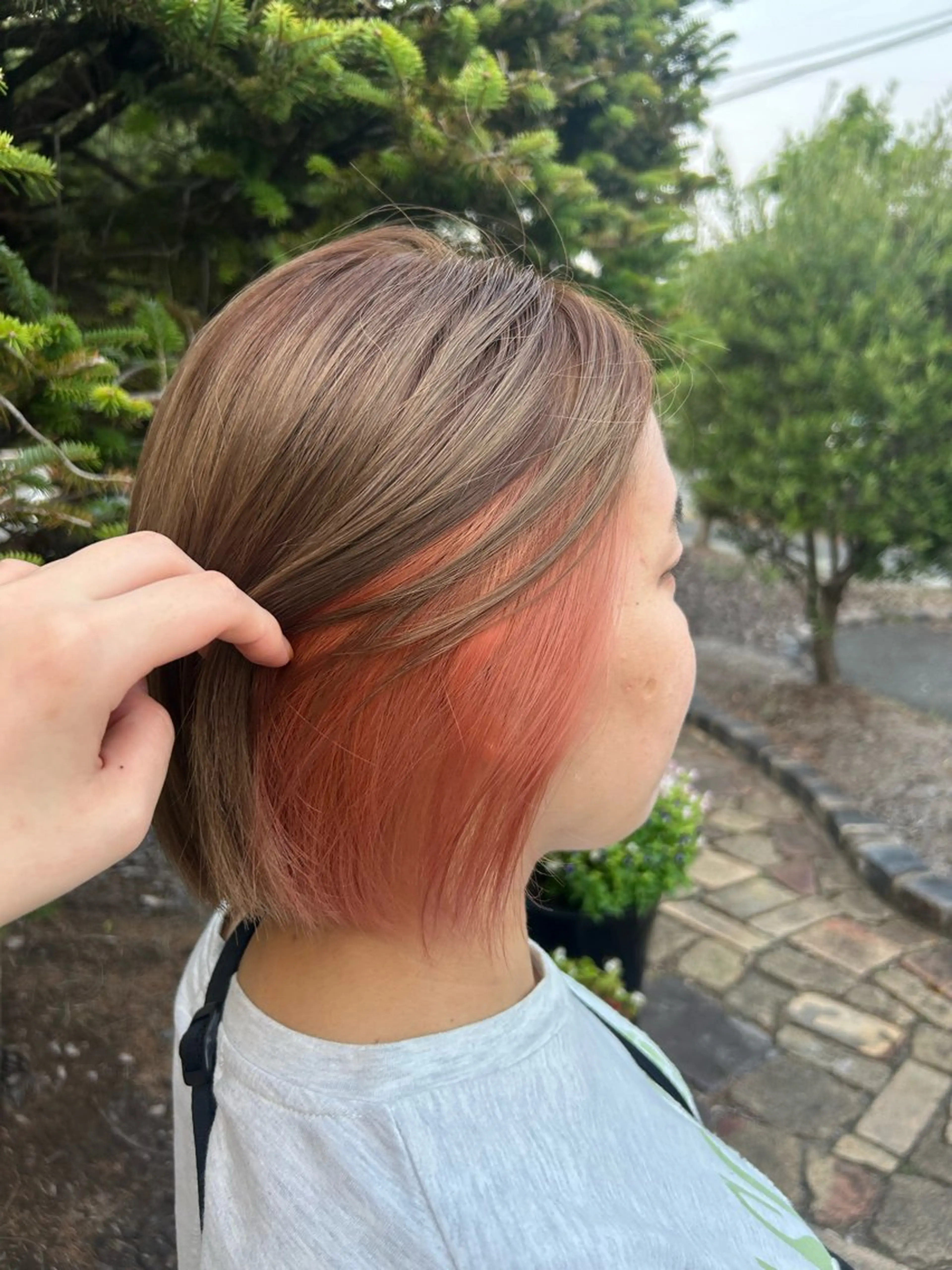 ミディアム ヘアカラー ヘアルームflat・ Rena🌼ྀིのヘアスタイル