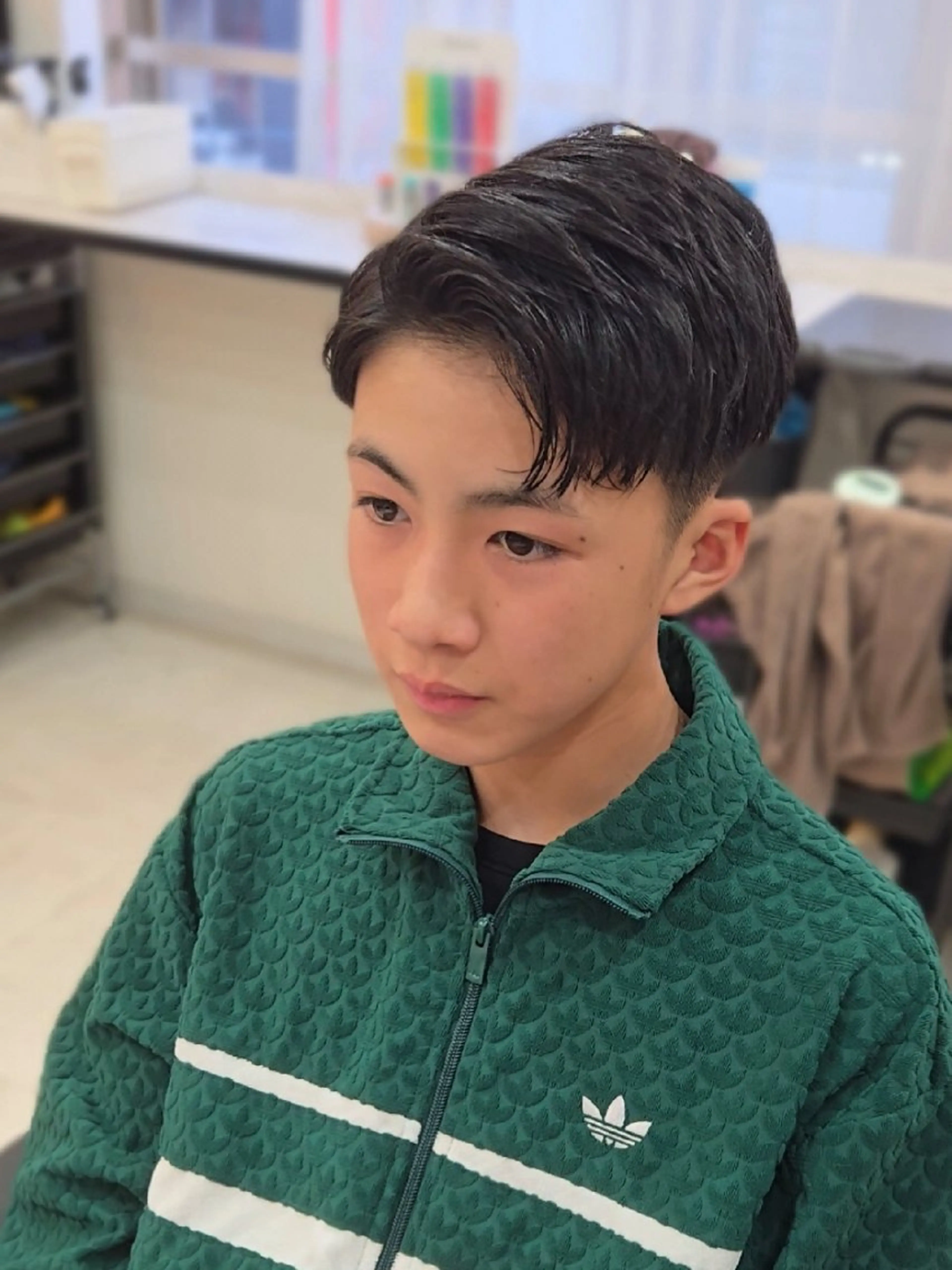 メンズ ショート 七三 カット ヘアセット Lapis 名古屋駅前店所属・LEN名古屋/パーマ メンズ特化美容師のヘアスタイル